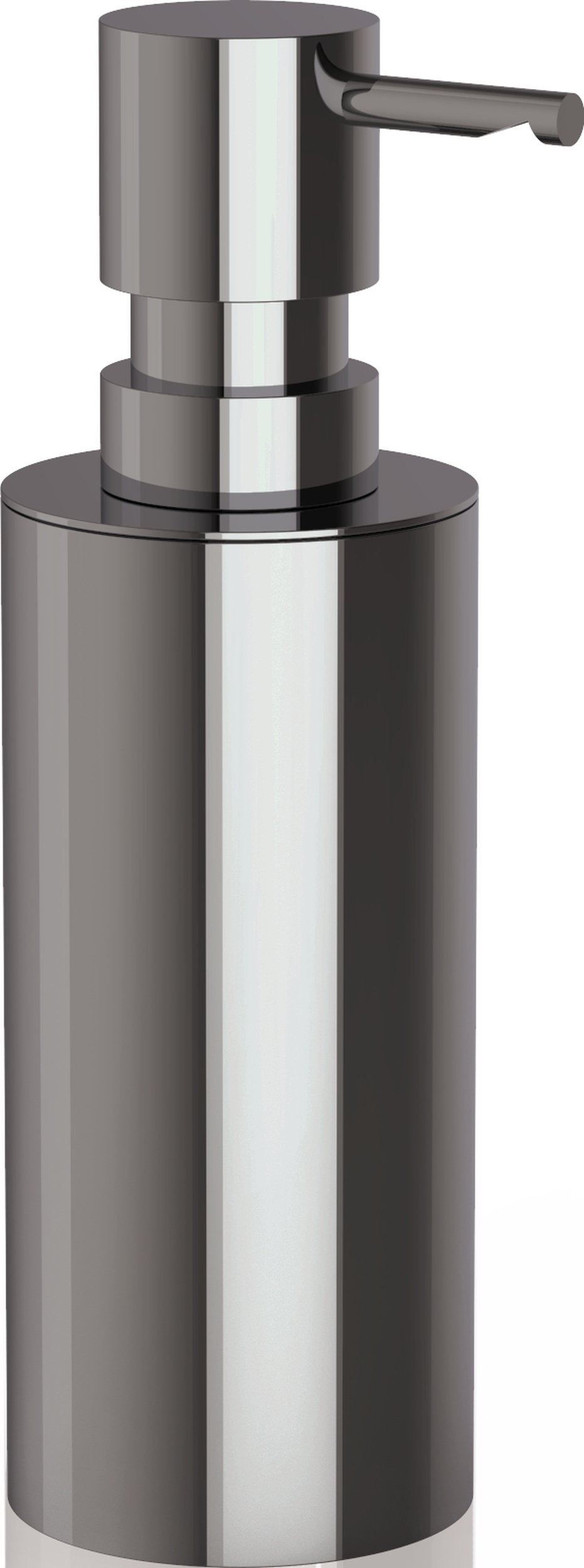 Dozownik do mydła Mikado chrom-czarny z powłoką PVD