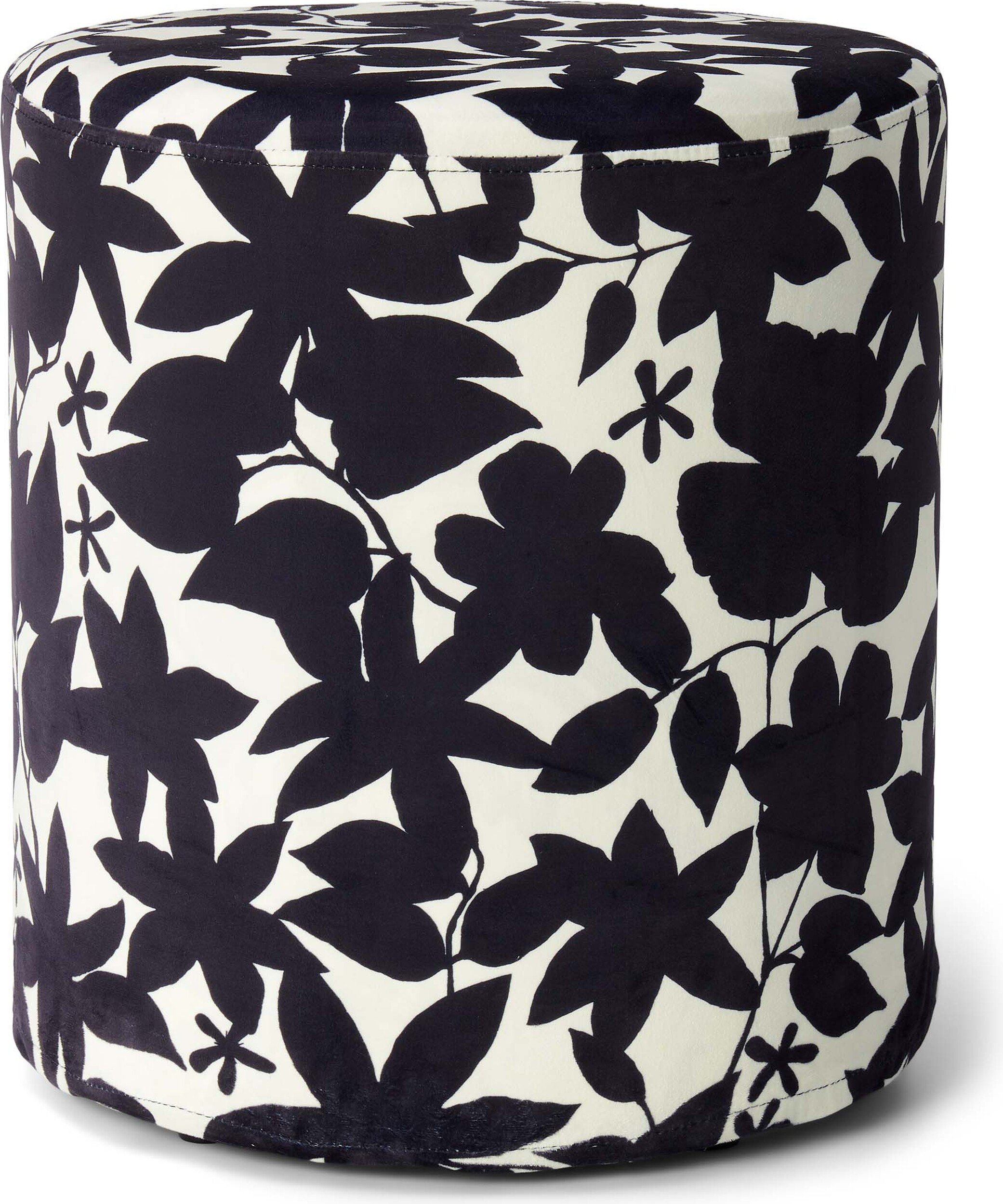 Puf Imara 40 cm czarno-biały