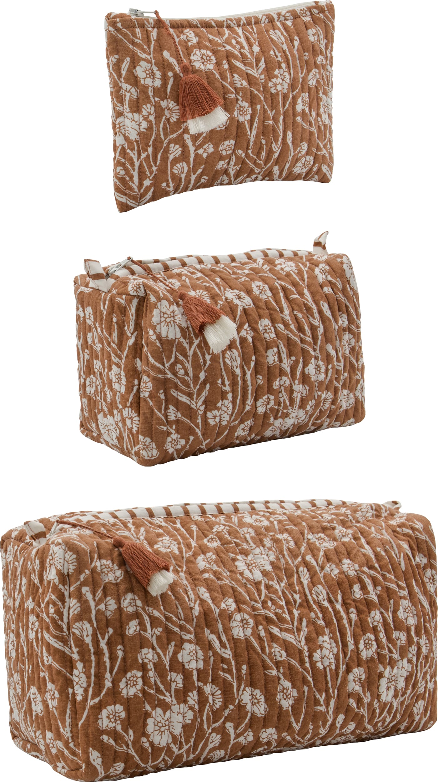 Kosmetyczki HDCare brązowe 3 szt.