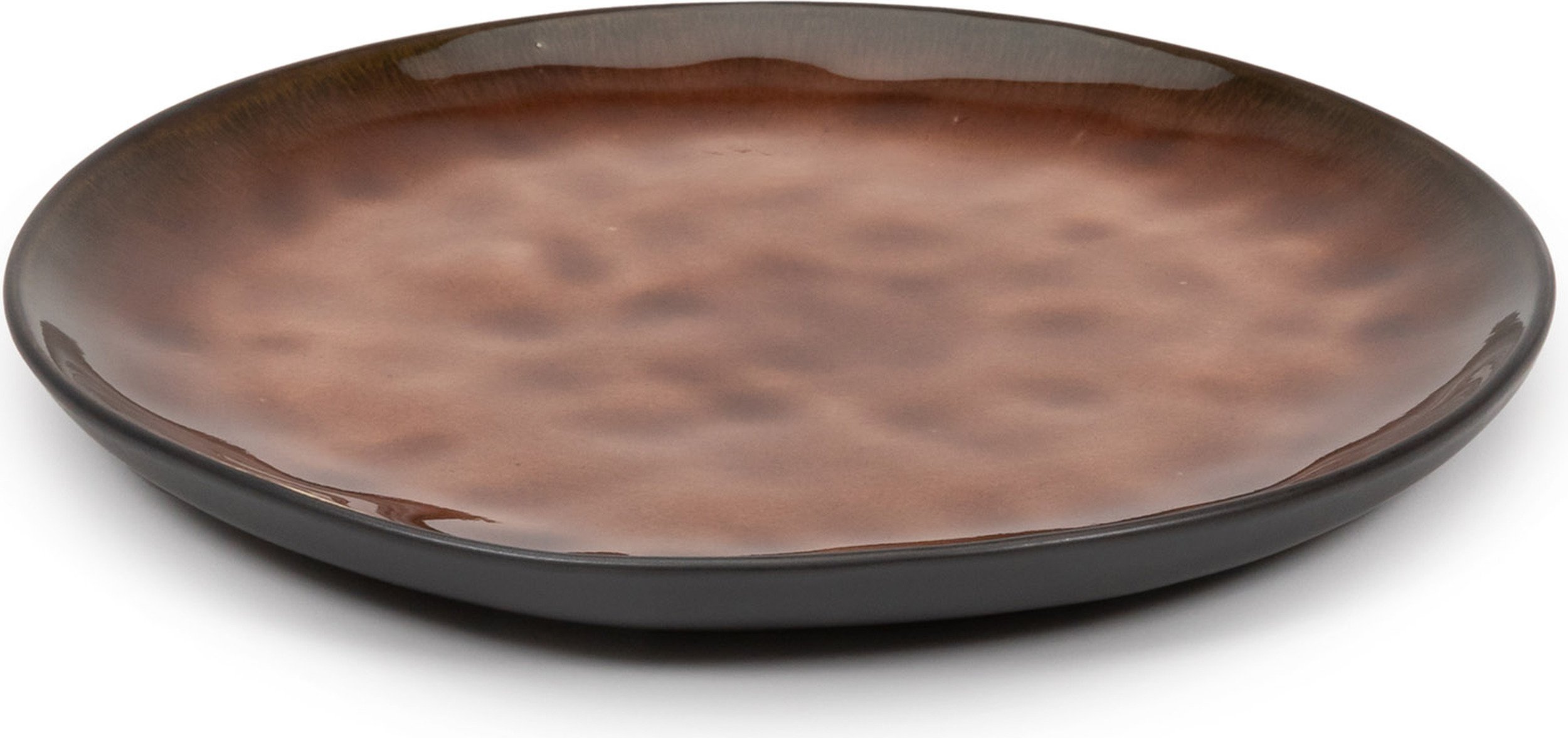 Talerz śniadaniowy Pure 20,5 cm brązowy