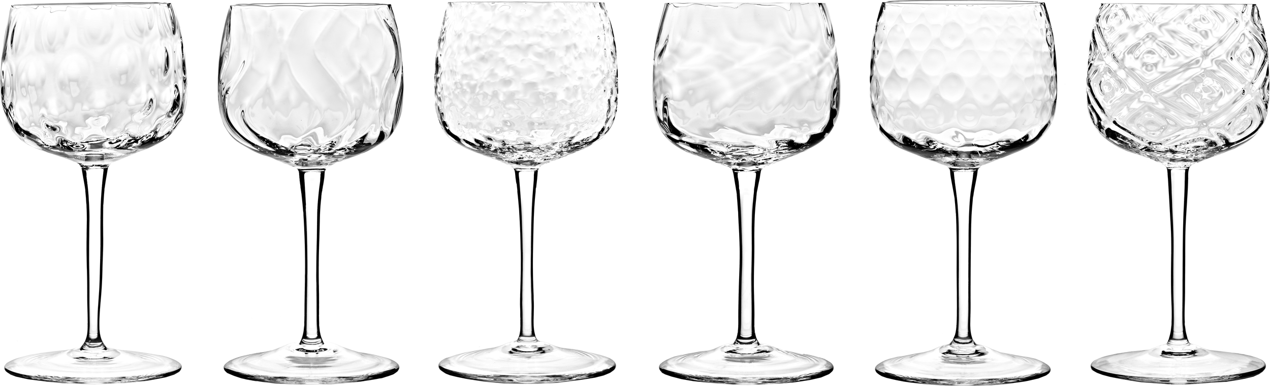 Kieliszki Bei transparentne 6 szt.