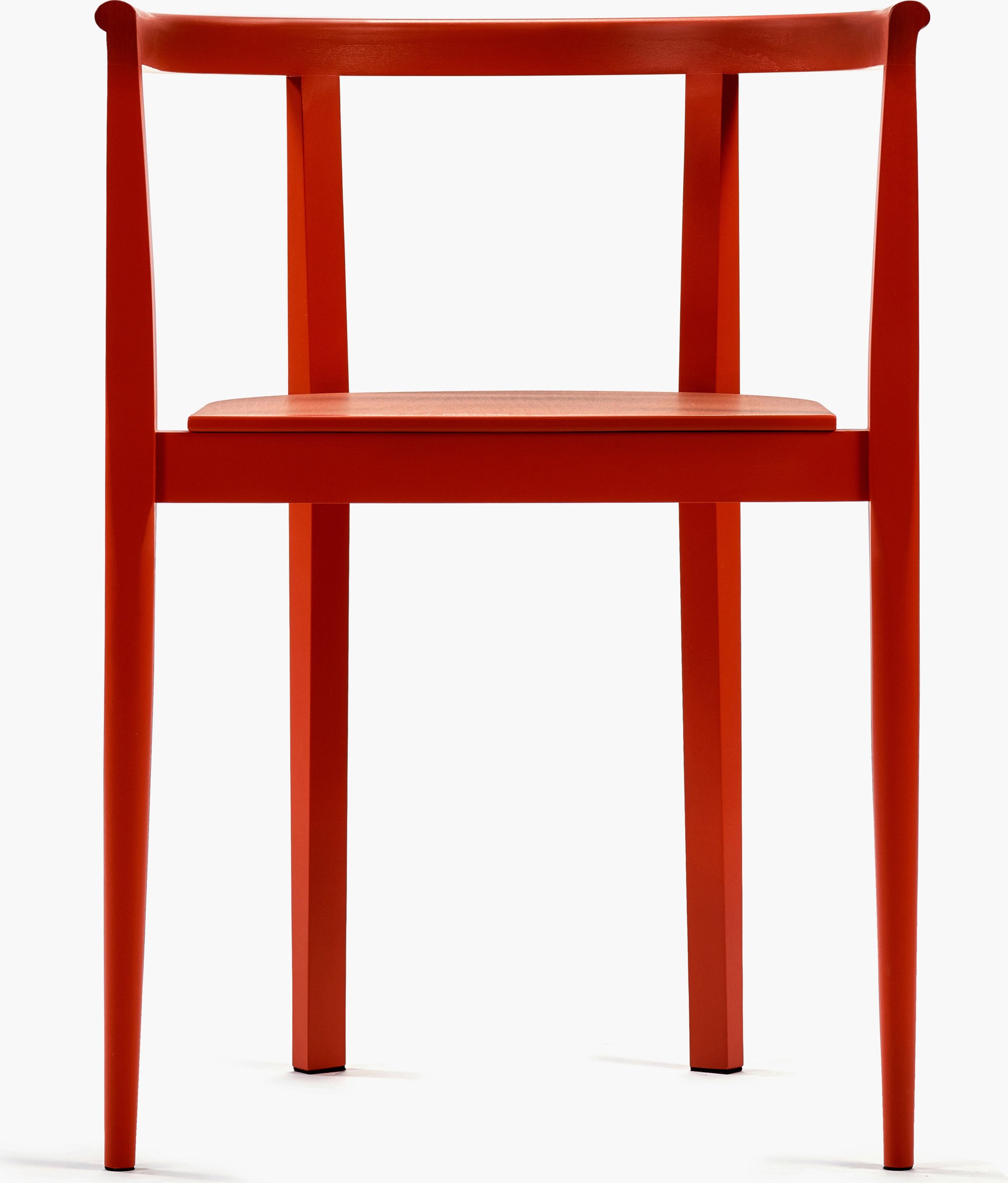 Krzesło Élé czerwone drewno bukowe