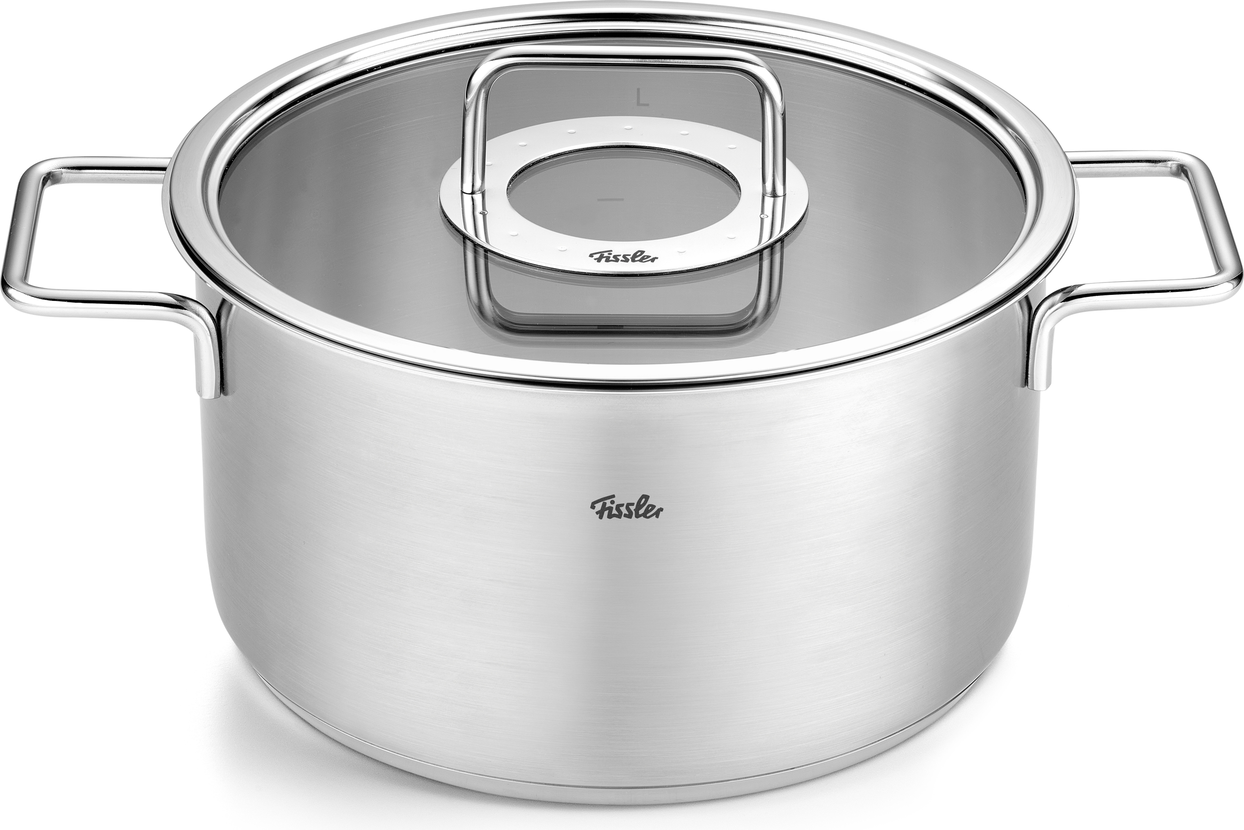 Garnek Pure Collection wysoki 24 cm ze szklaną pokrywką