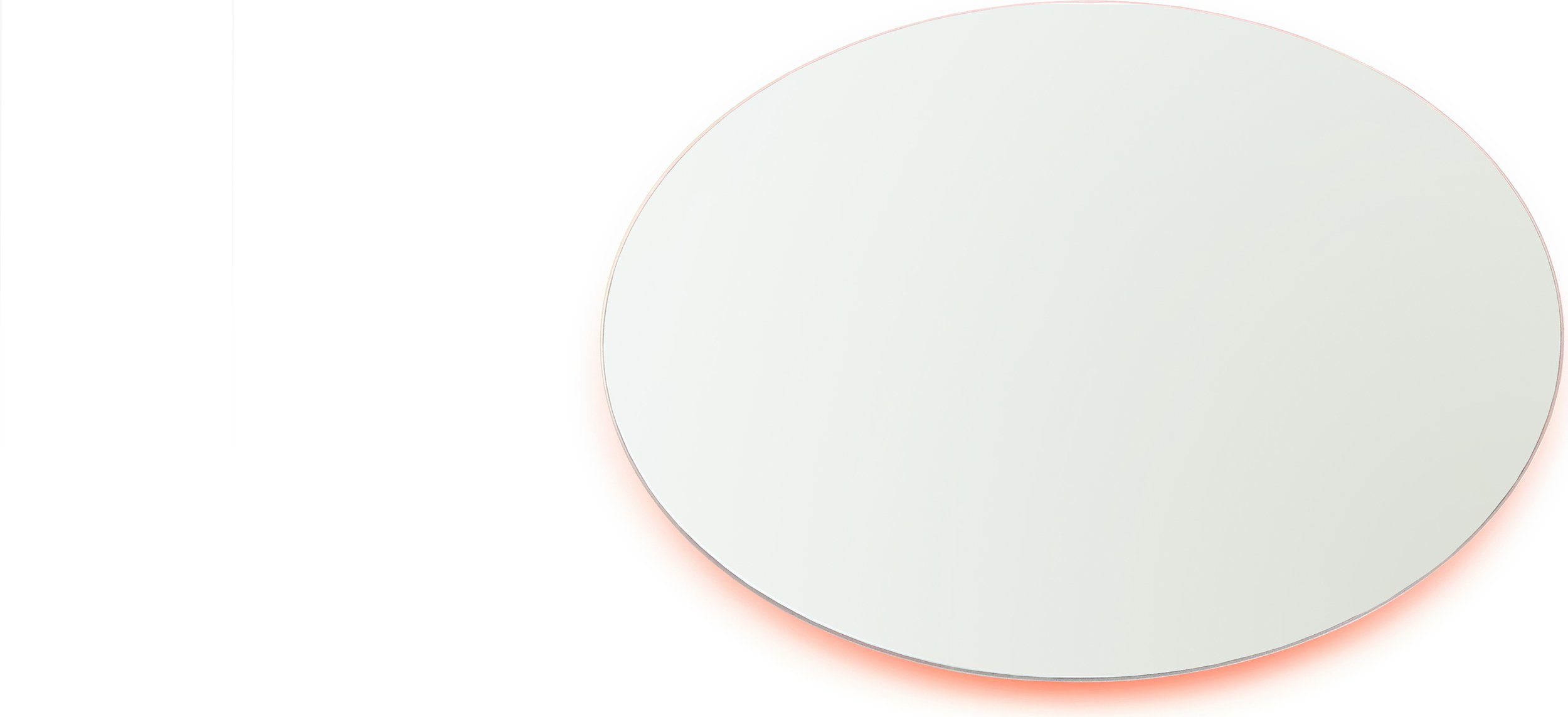 Lustro ścienne Moonlight 45 x 60 cm pomarańczowe