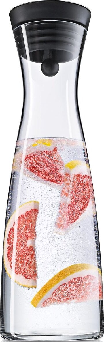 Karafka do wody Basic 0,75 l czarno-srebrny korek