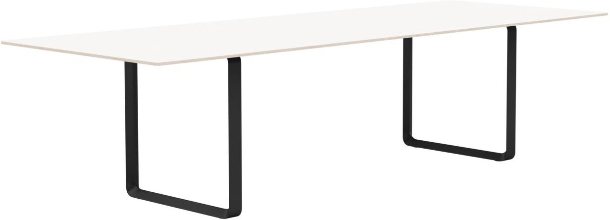 Stół Muuto 295 x 108 cm biały laminowany nogi czarne