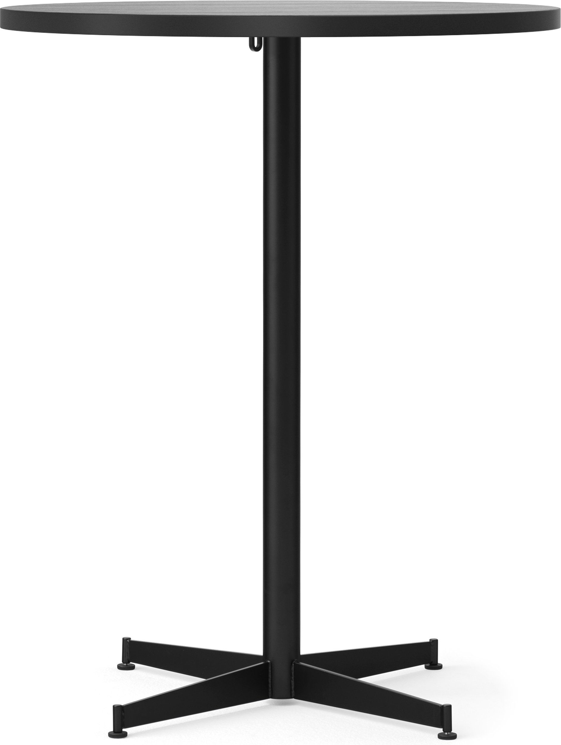 Stół barowy z czarną podstawą Nook Star Base niski 80 cm czarny