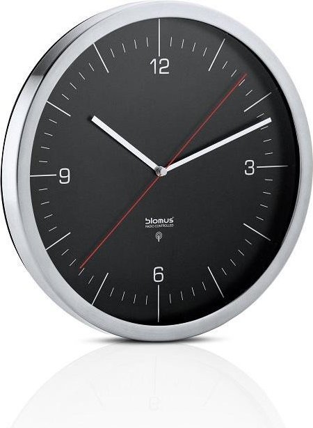 Zegar ścienny sterowany radiowo Crono czarny