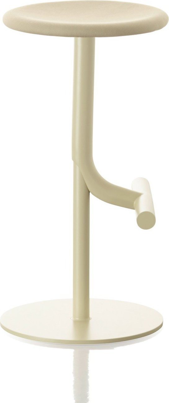 Stołek barowy Tibu regulowana wysokość beżowy