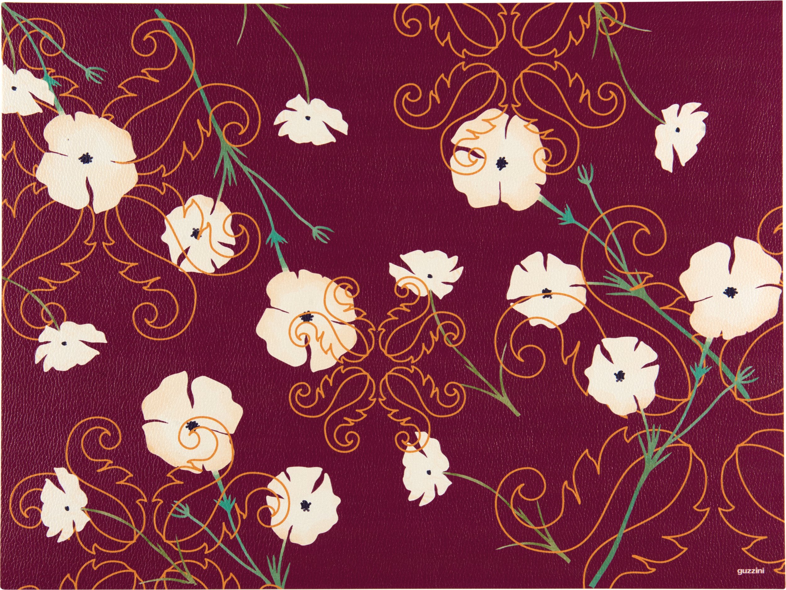 Podkładka pod talerz Fusion w kwiaty 33 x 44 cm ametystowa