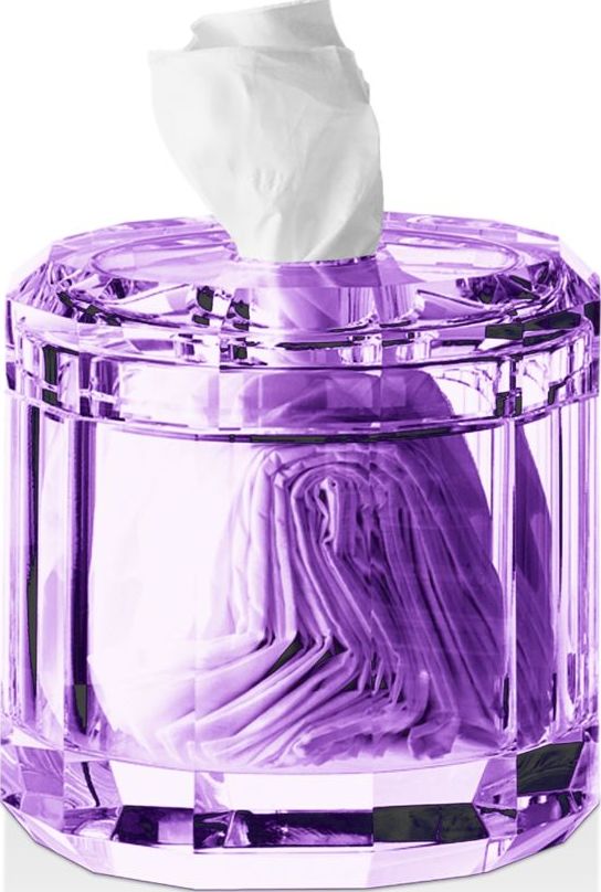 Pojemnik na chusteczki Kristall fioletowy
