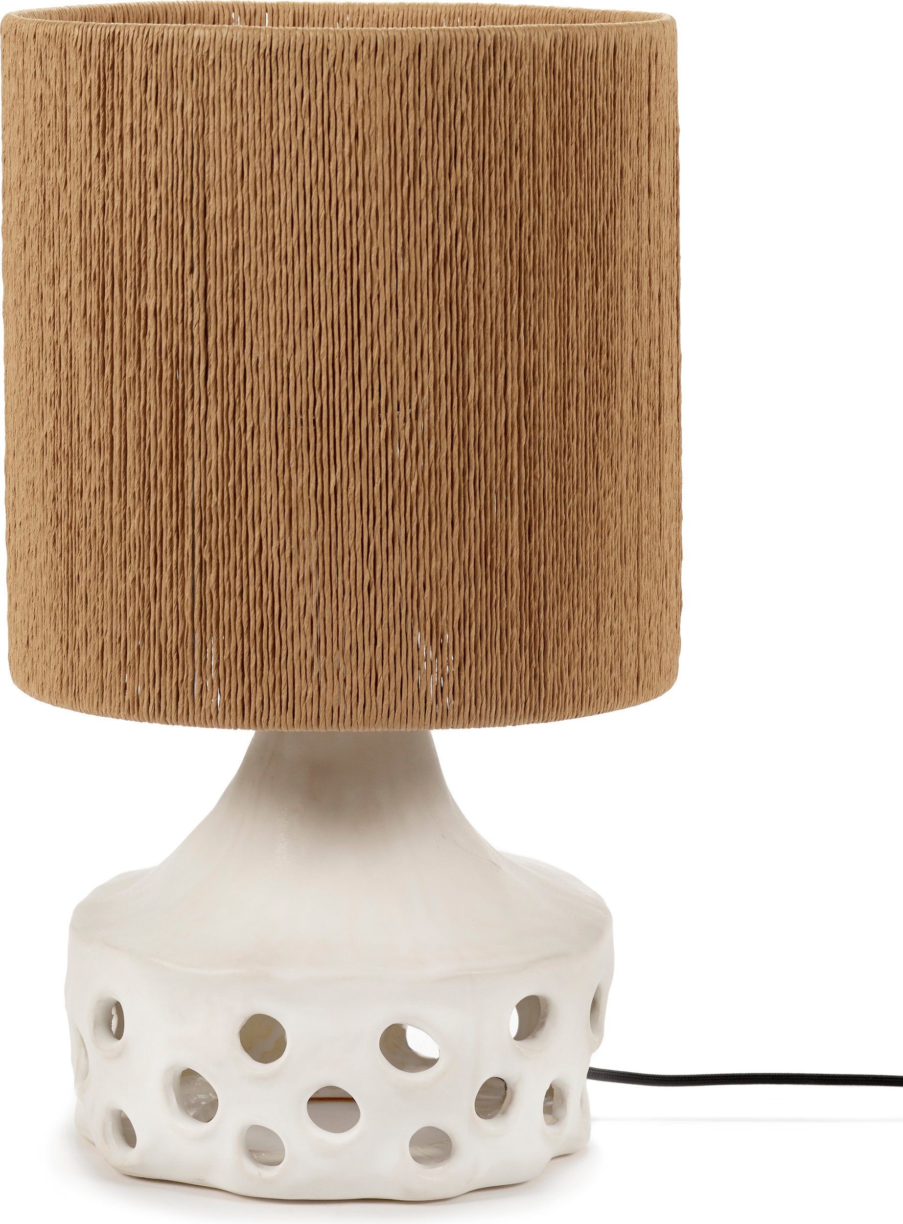 Lampa stołowa Oya 02 42 cm brązowa