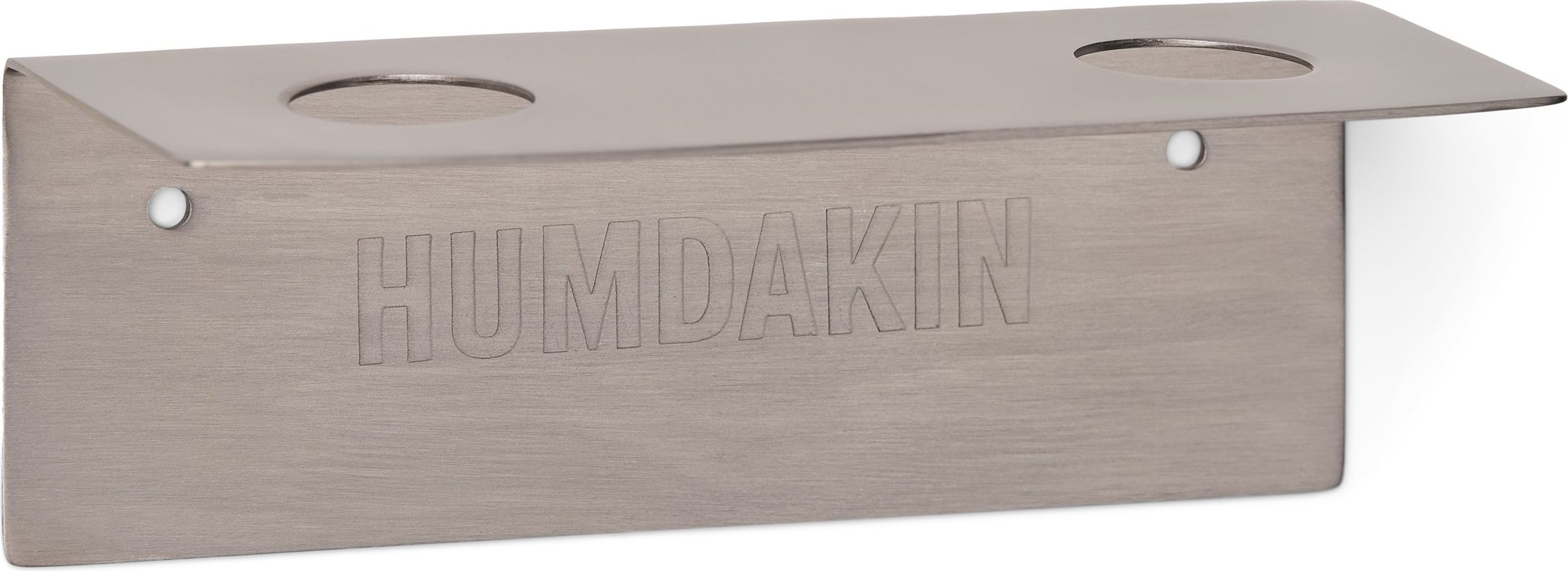 Wieszak łazienkowy na butelki z płynem Humdakin stalowy podwójny