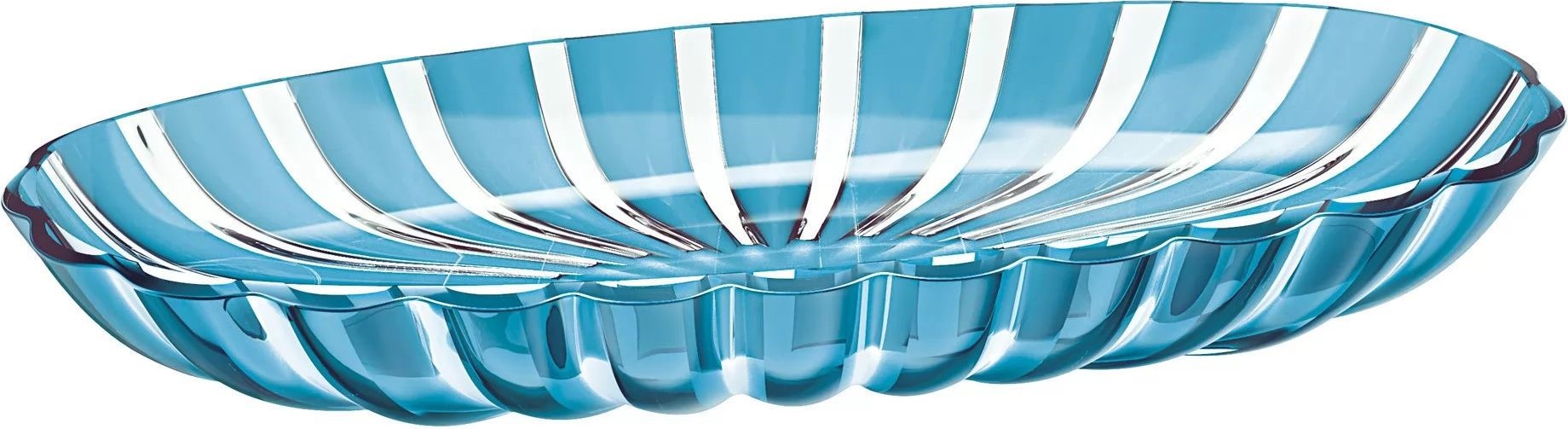 Taca do serwowania Dolcevita owalna turkusowa z recyklingu