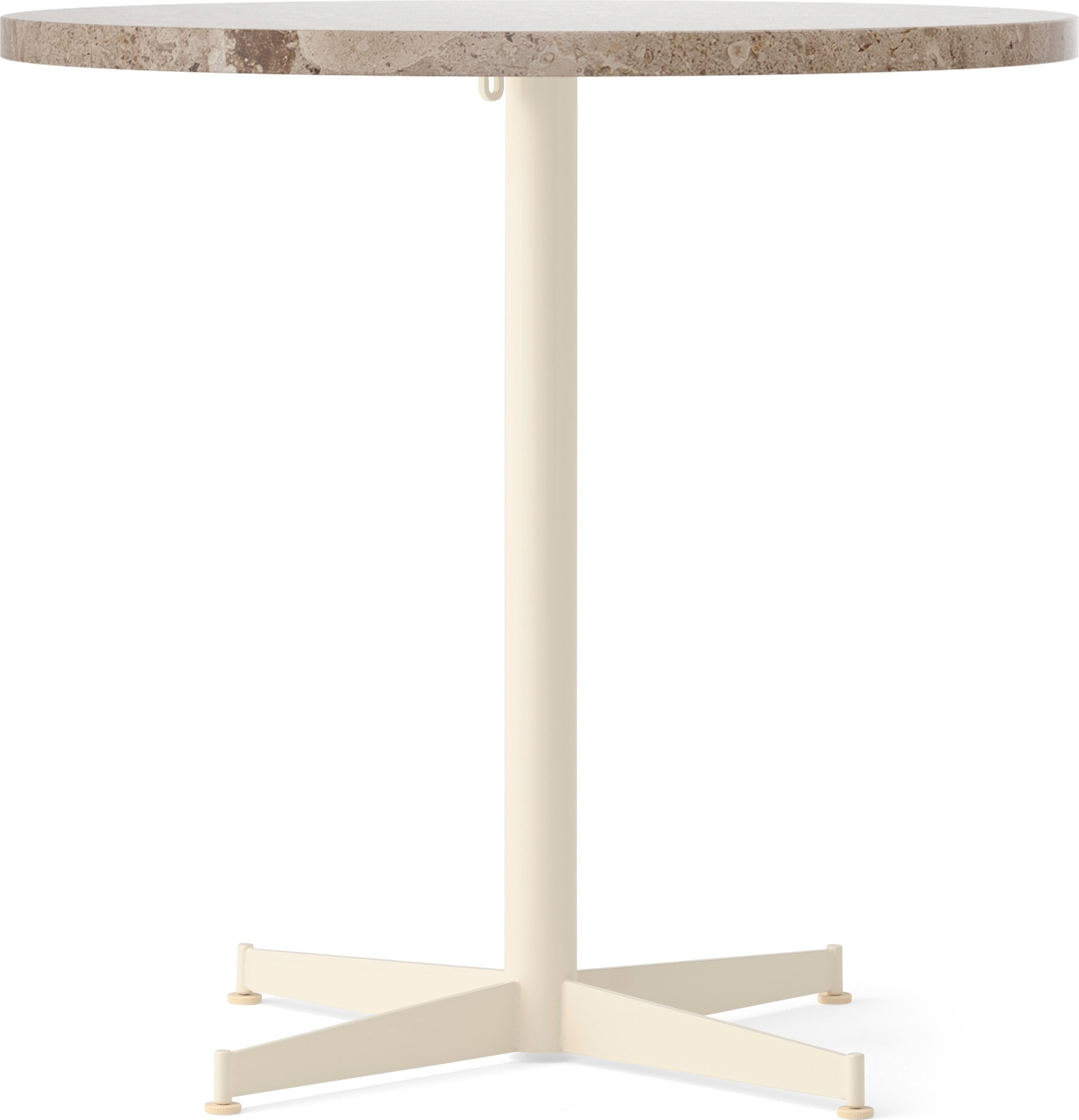 Stół z kremową podstawą Nook Star Base Kunis Breccia 80 cm