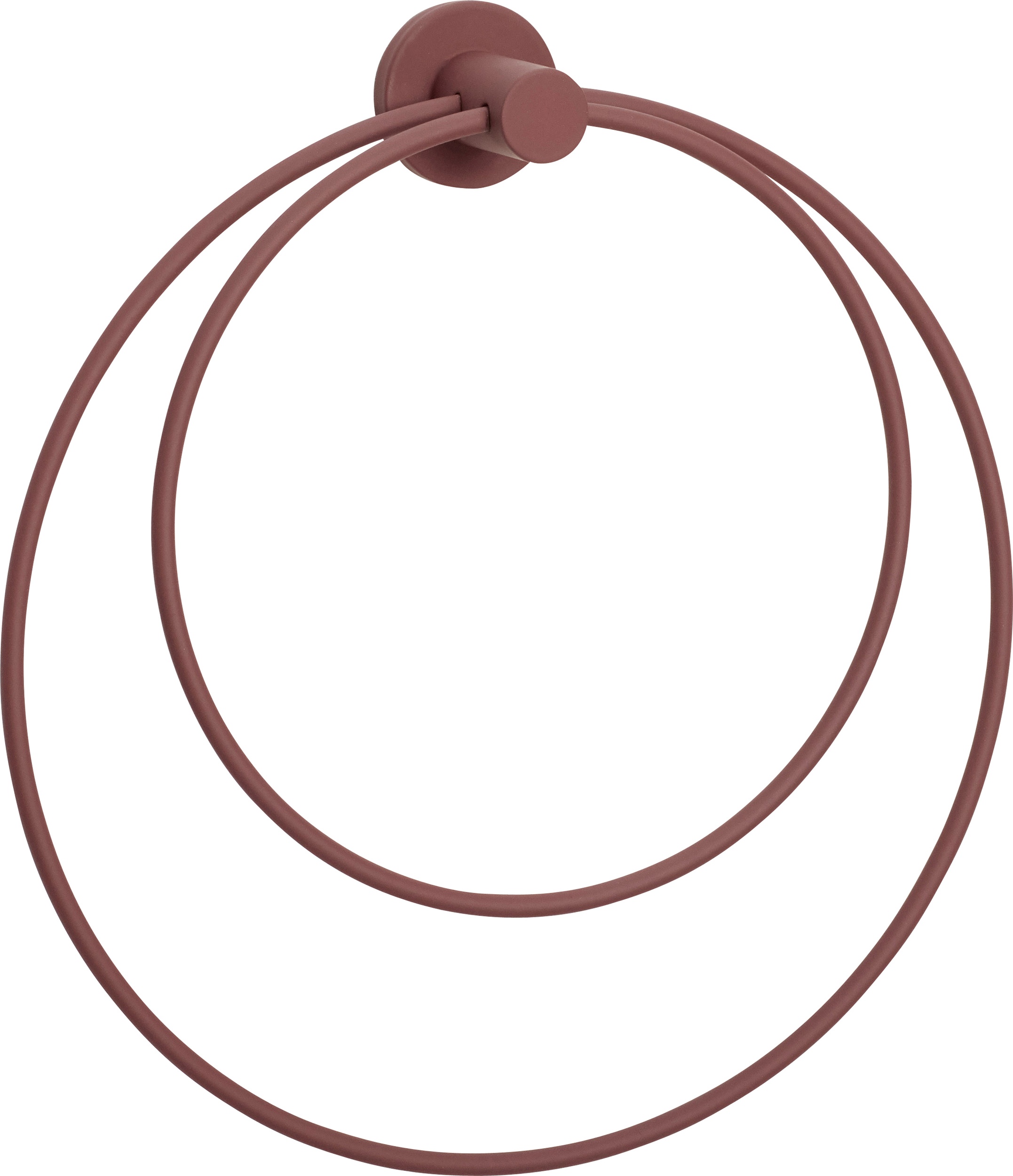 Wieszak na ręczniki Hübsch okrągły bordowy