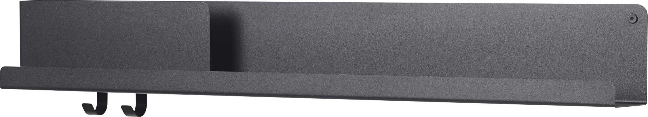 Półka ścienna Folded 96 x 13 cm czarna