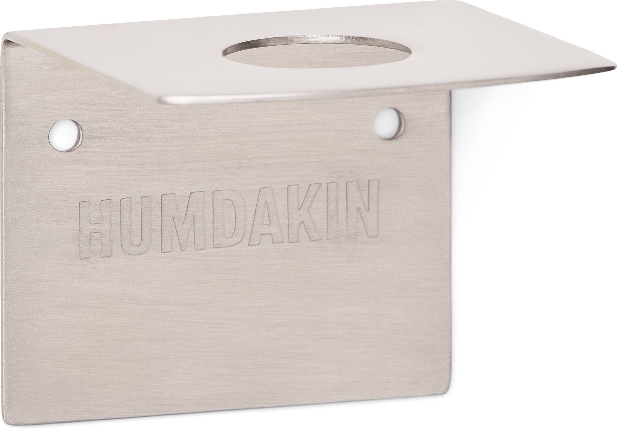 Wieszak łazienkowy na butelki z płynem Humdakin stalowy pojedynczy