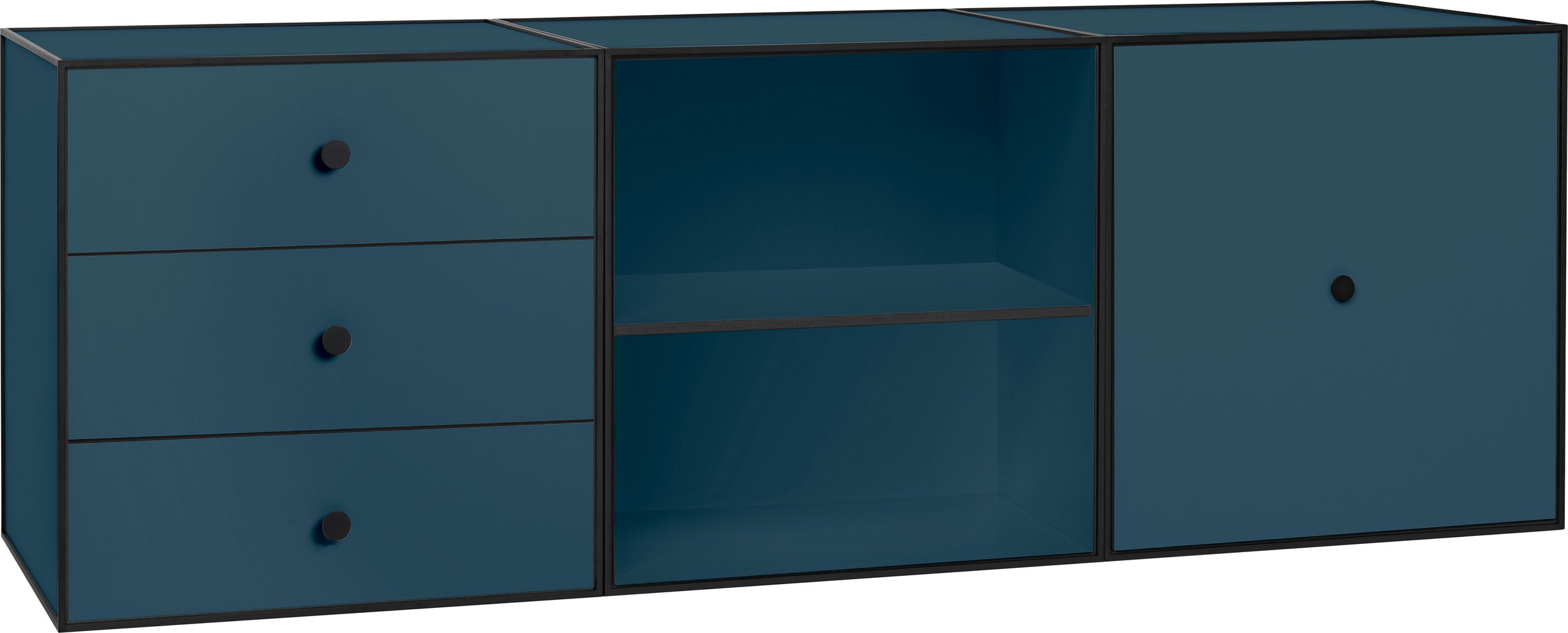 Szafka ścienna Frame 49 Trio ciemnoturkusowa