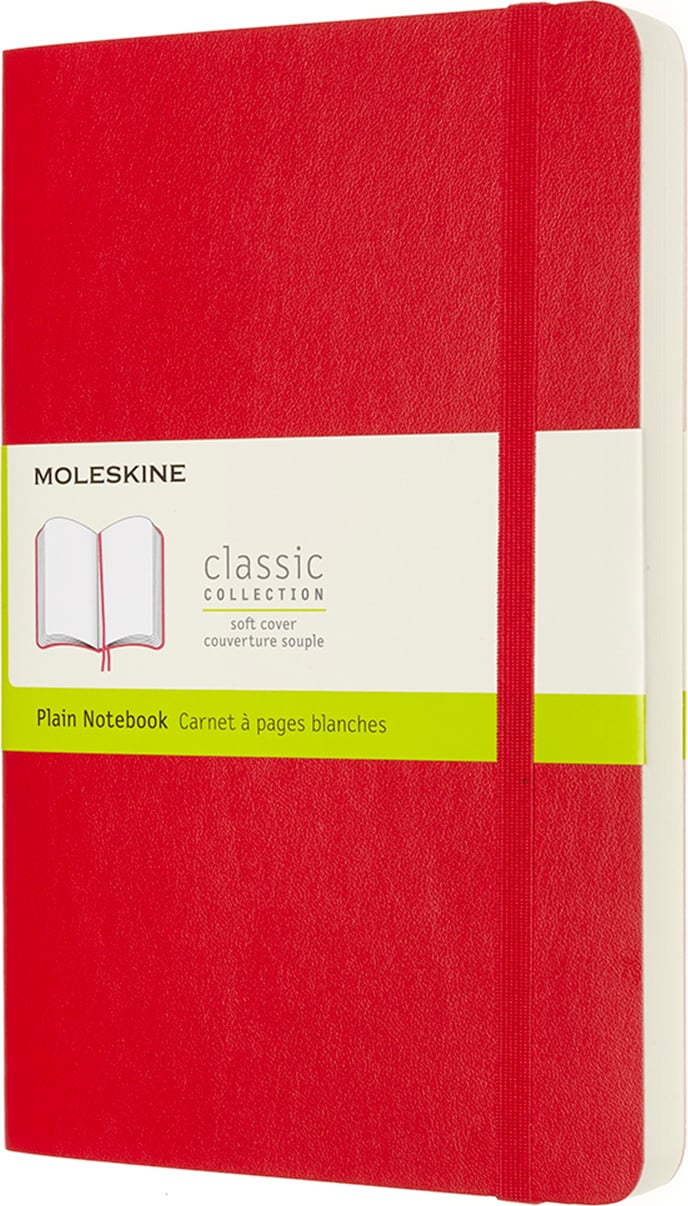 Notes gładki Moleskine Classic L 400 stron czerwony miękka oprawa
