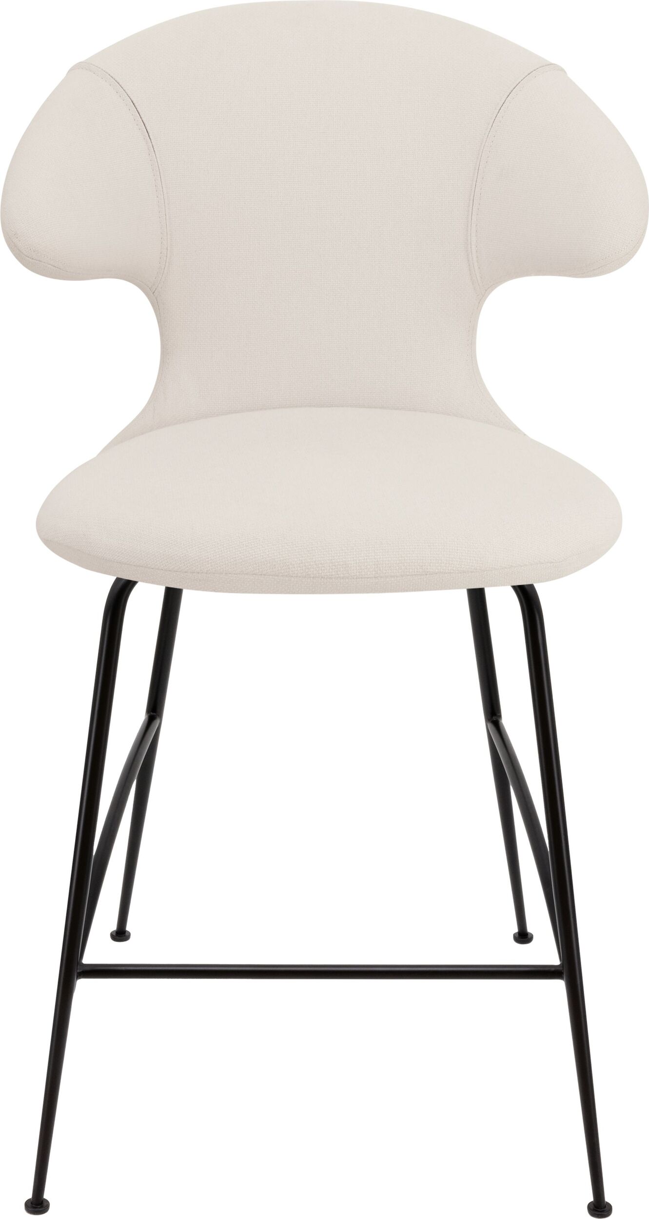 Krzesło Time Flies 102 cm jasnopiaskowe na czarnych nogach