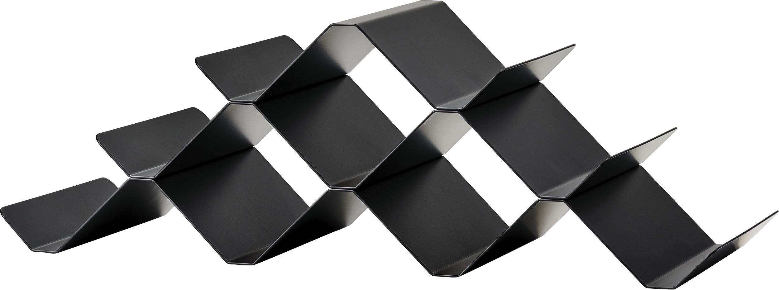 Stojak na wino Rocks czarny