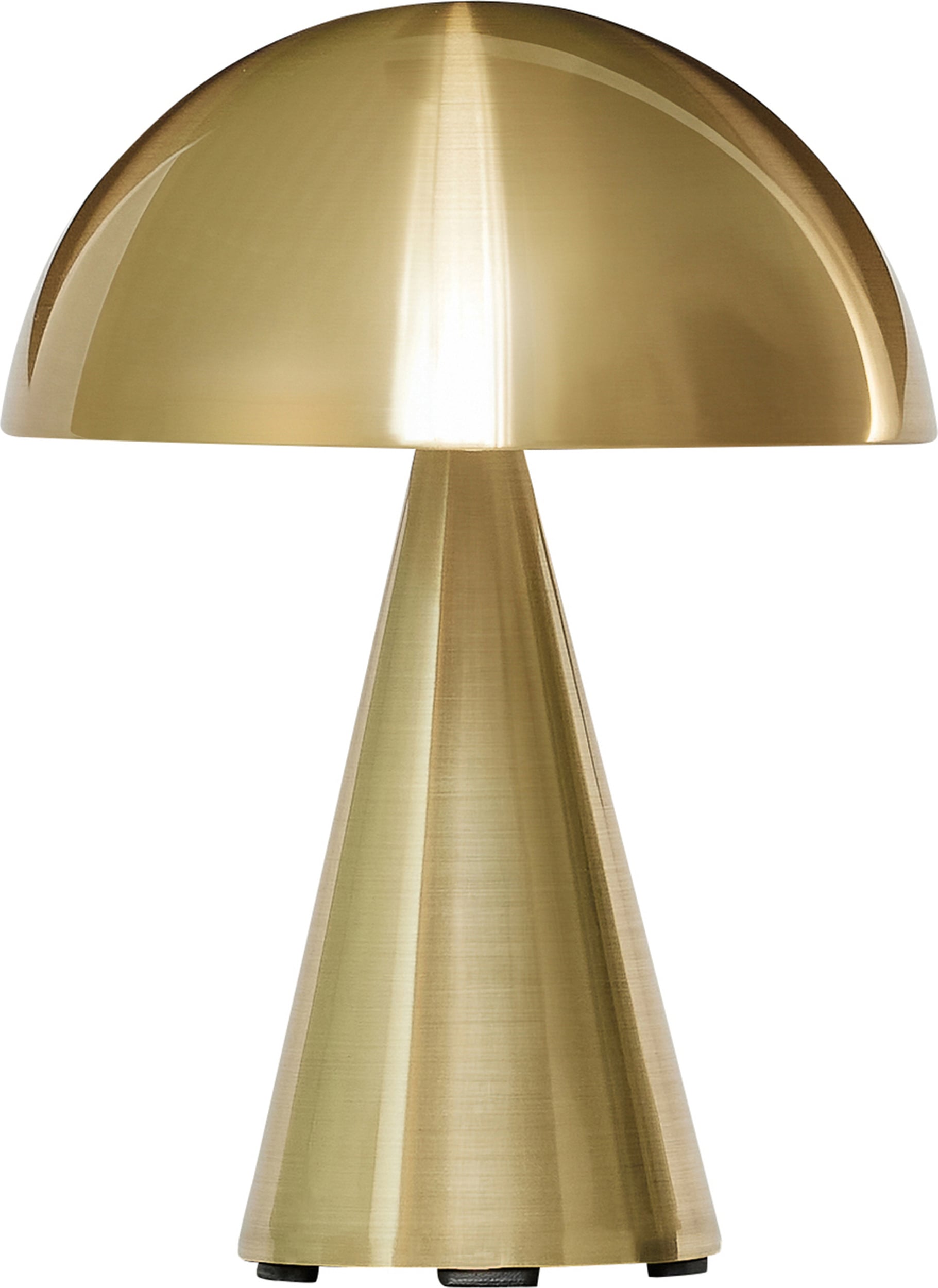 Lampa stołowa bezprzewodowa Mush 20 cm mosiądz