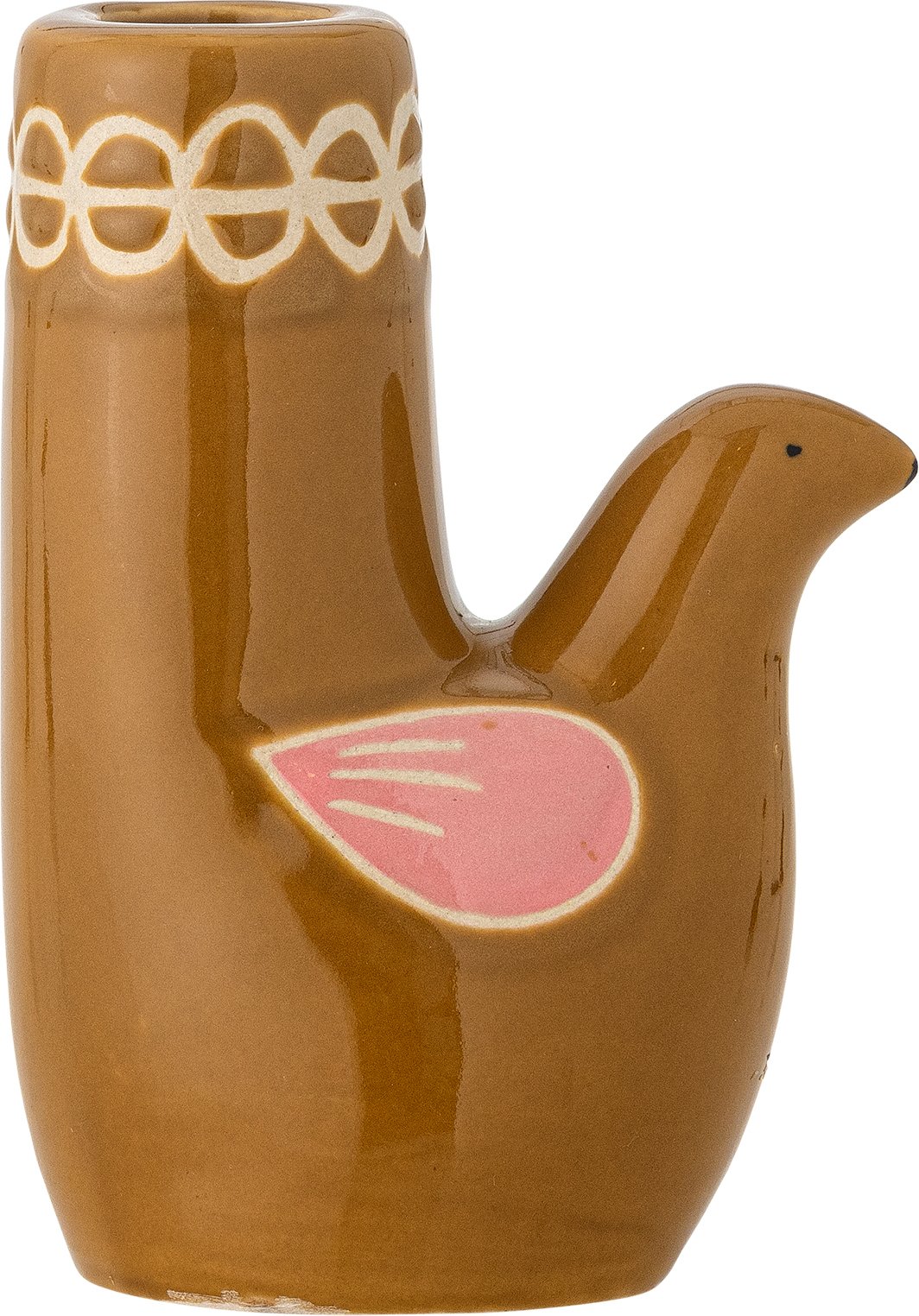 Świecznik na klasyczną świecę Trudy 12,5 cm brązowy