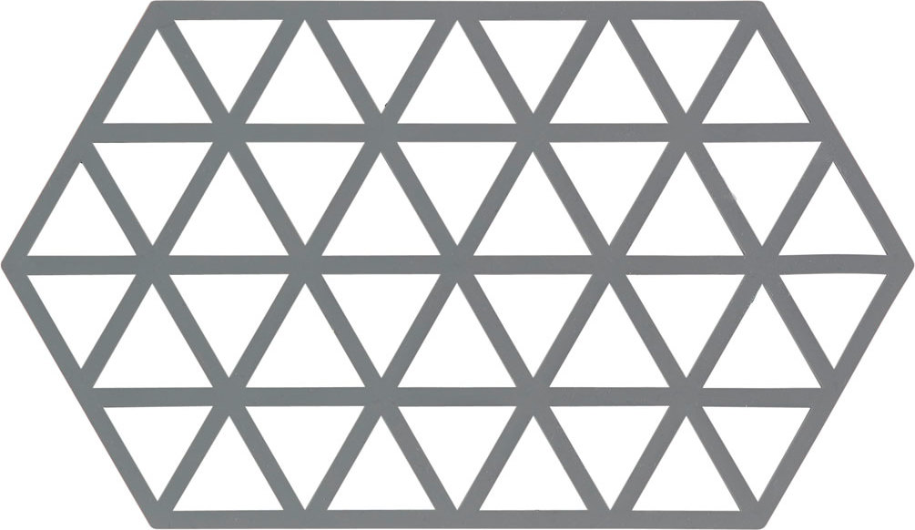 Podstawka pod gorące naczynia Triangles 24 cm szara