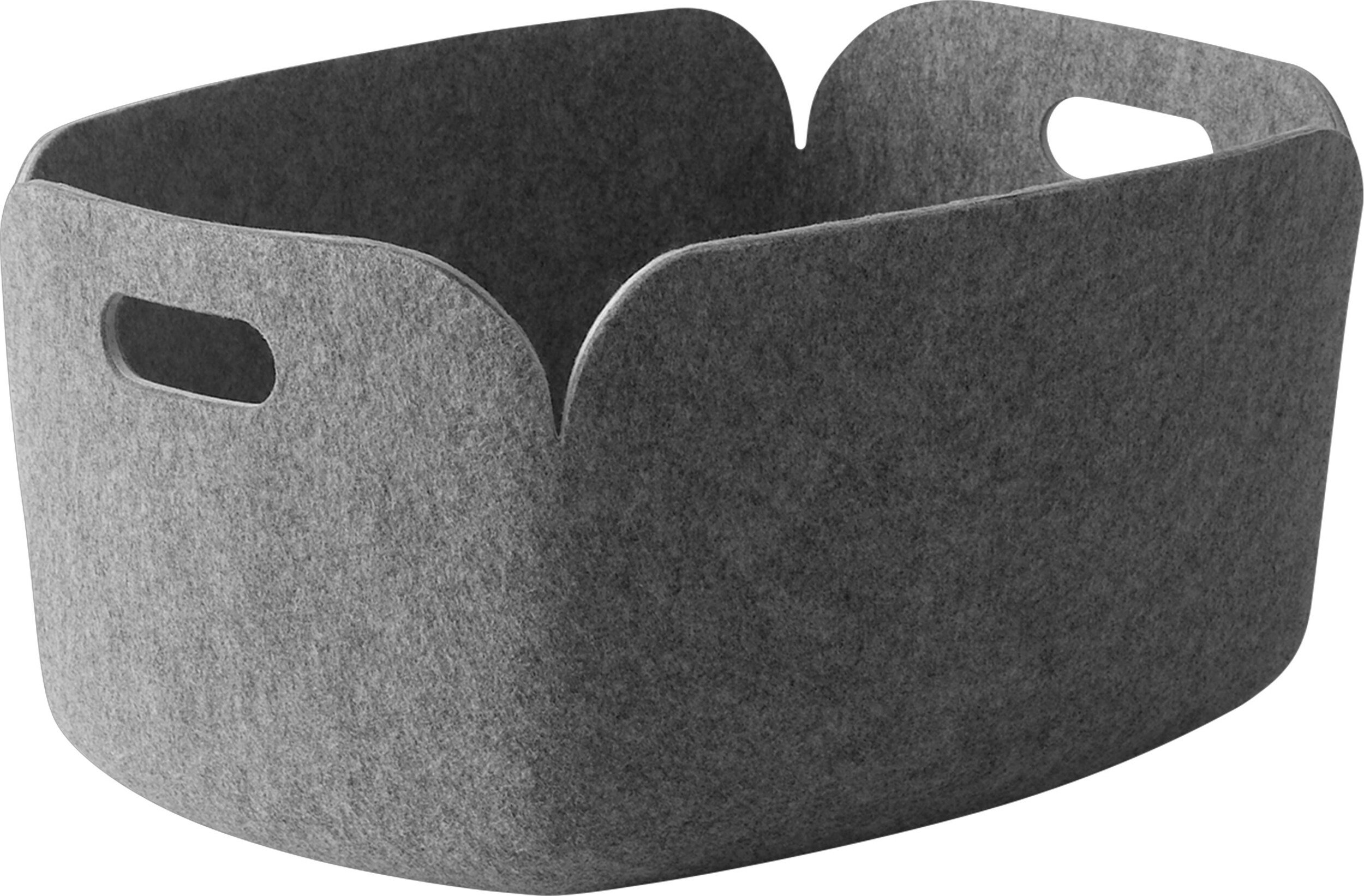 Kosz do przechowywania Restore 35 x 48 cm szary melanż