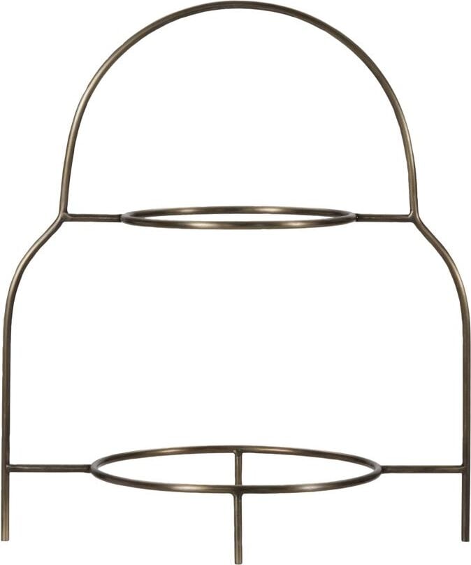 Stojak na talerze Sana 37 cm antyczny mosiądz