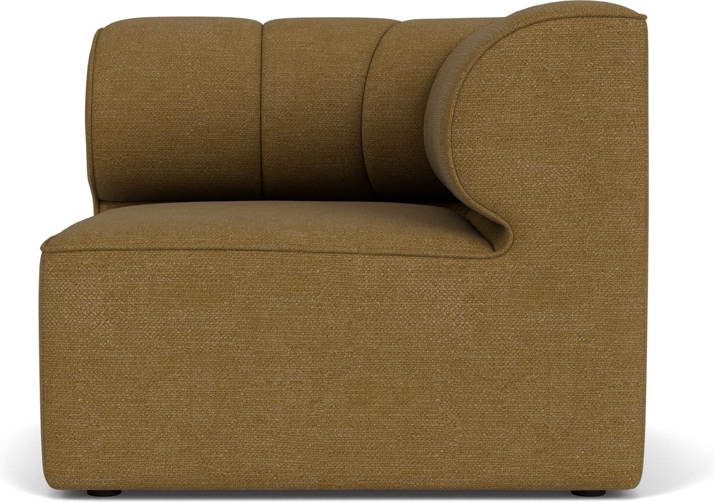 Narożnik prawostronny sofy modułowej Eave Seamline Bouclé 86 x 86 cm brązowy