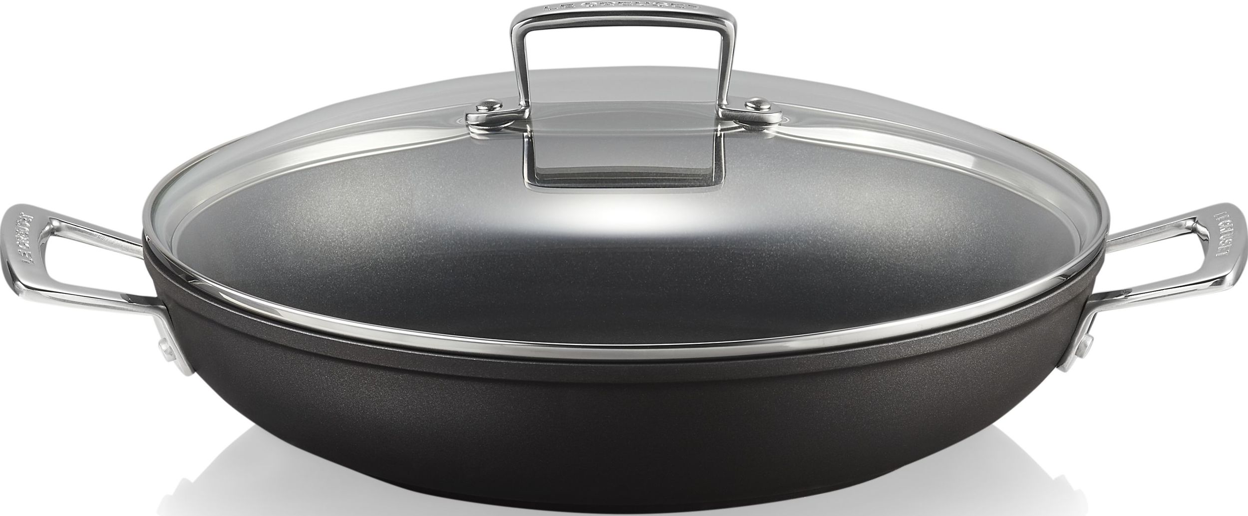Garnek Le Creuset 30 cm aluminium nieprzywierające z uchwytami