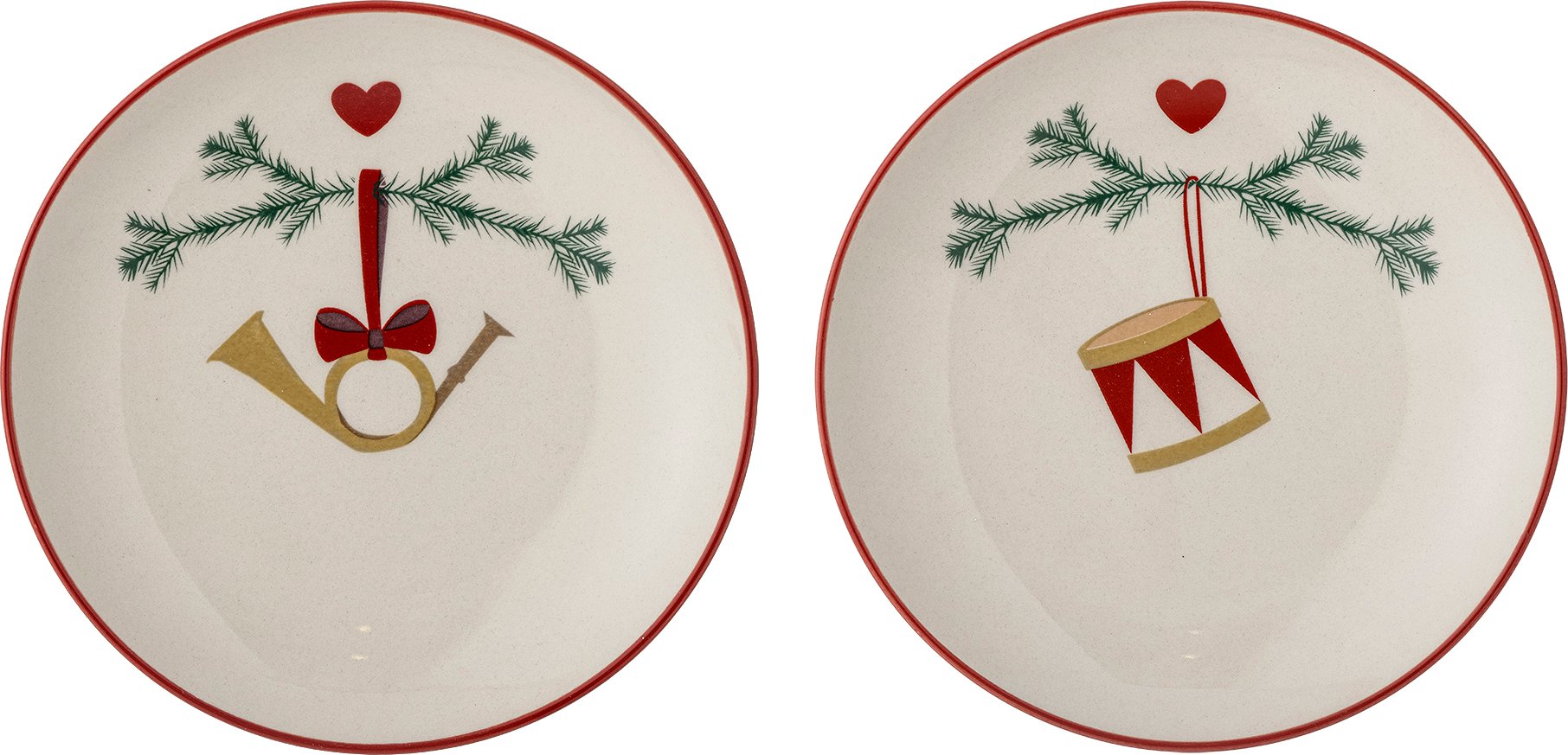 Talerze Yule 16 cm 2 szt.