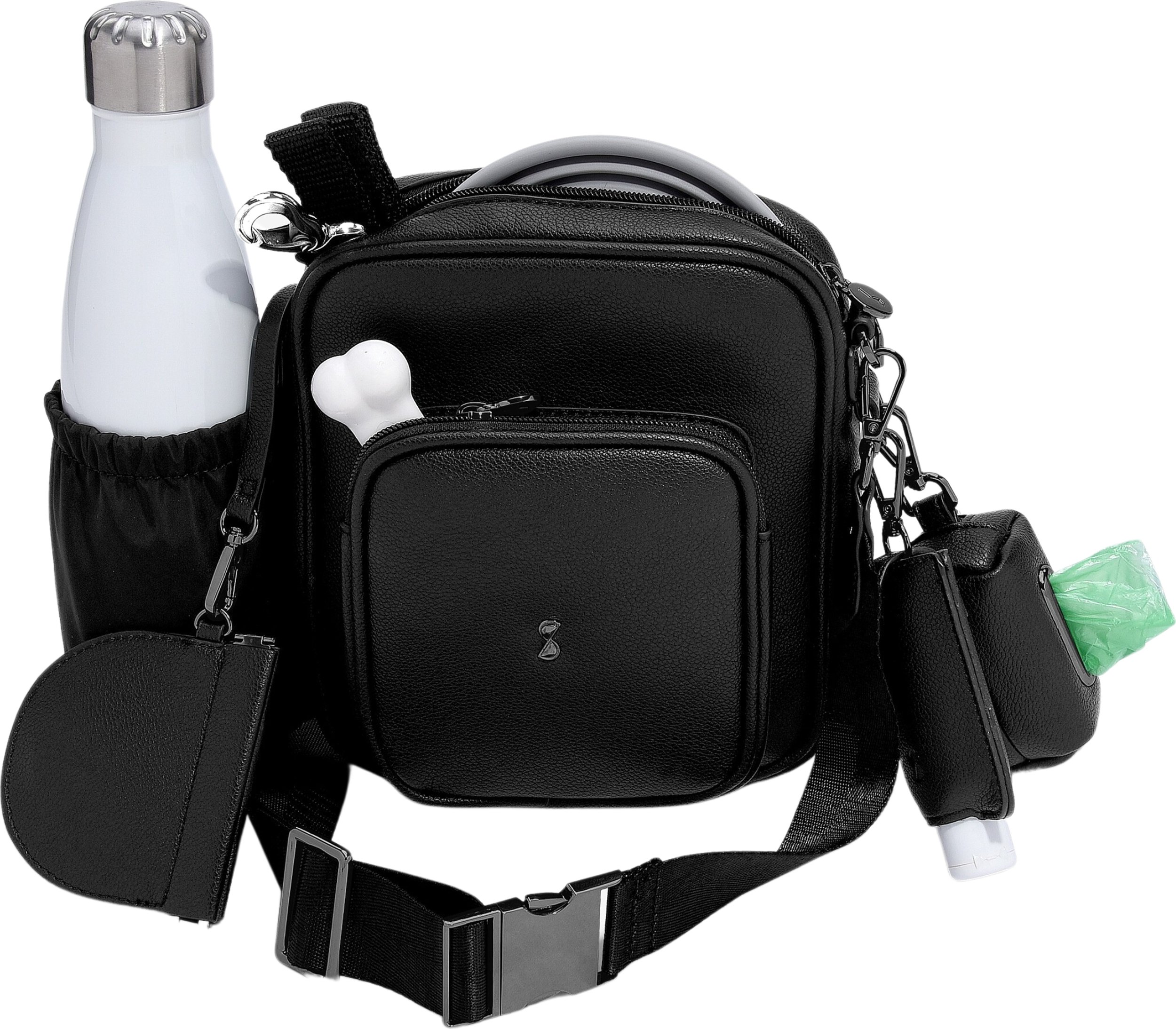 Torba na ramię Stackers Dog Walking czarna