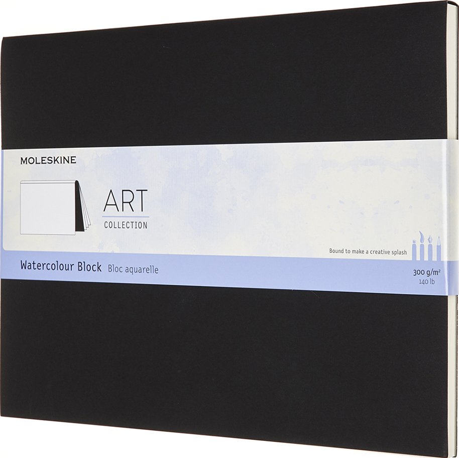 Blok do akwareli Moleskine Watercolour XL 20 stron czarny 300 g/m²