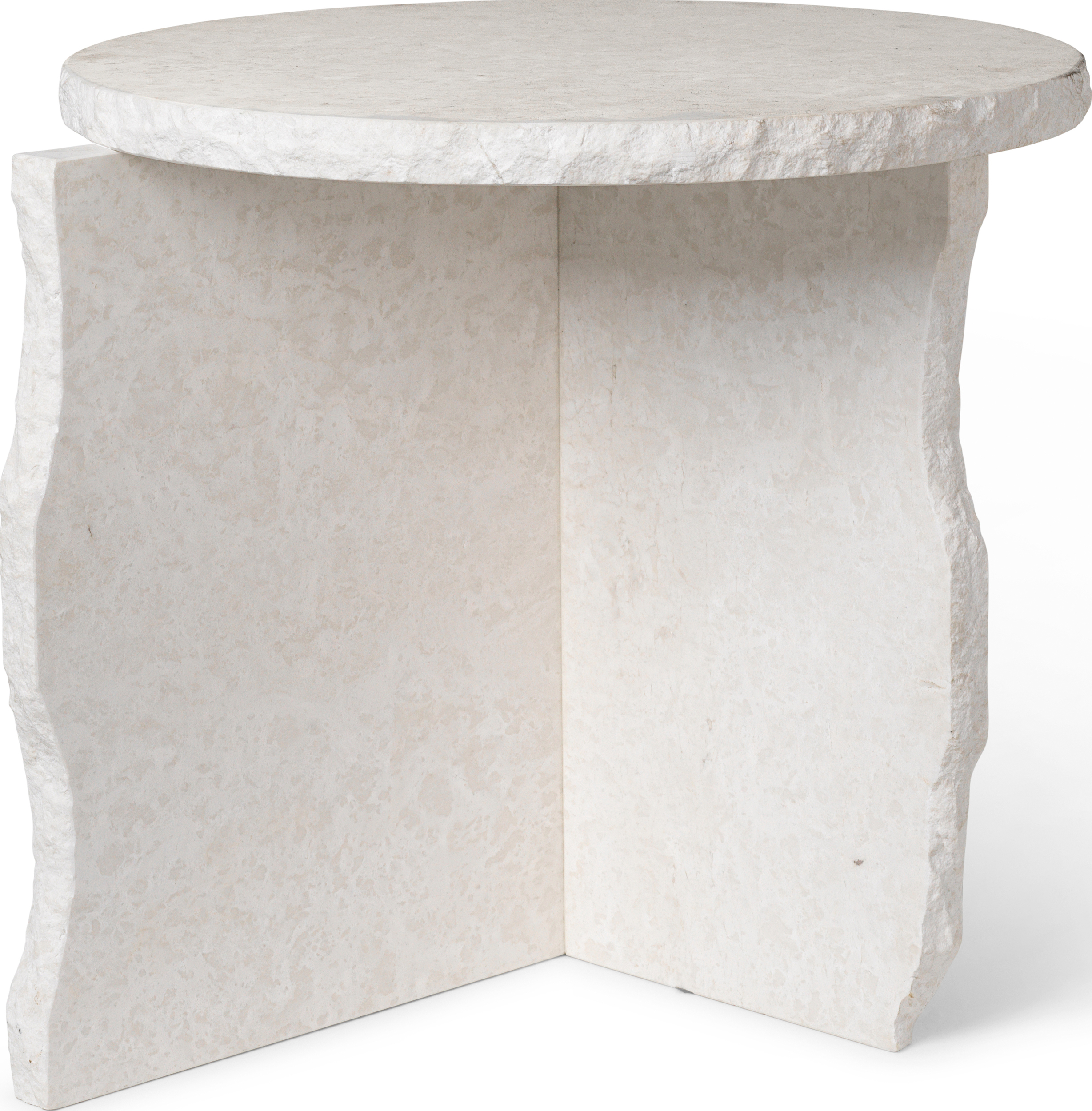 Stolik boczny Mineral Sculptural 50 cm marmurowy