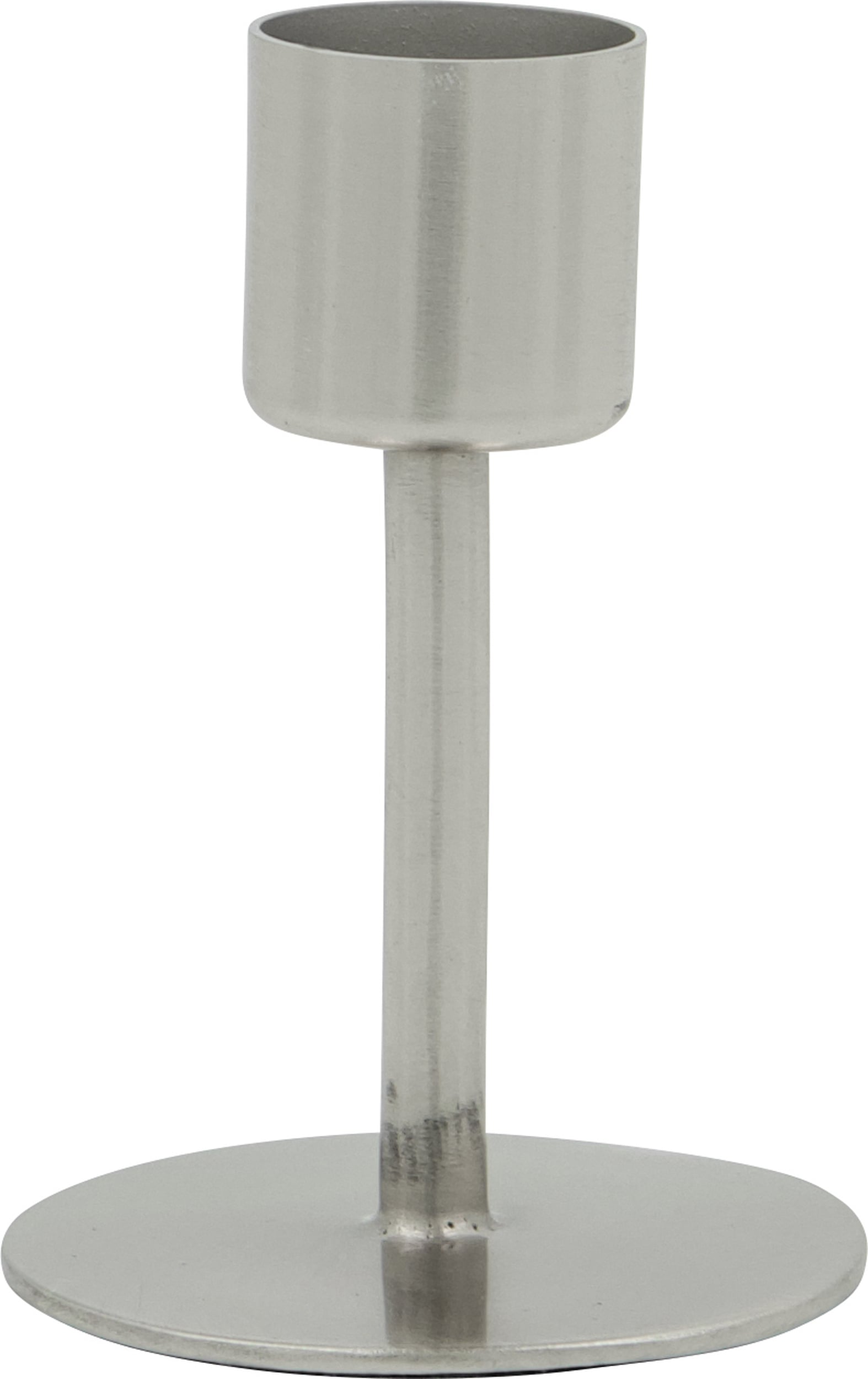 Świecznik na klasyczną świecę HDAnit 7 cm srebrny