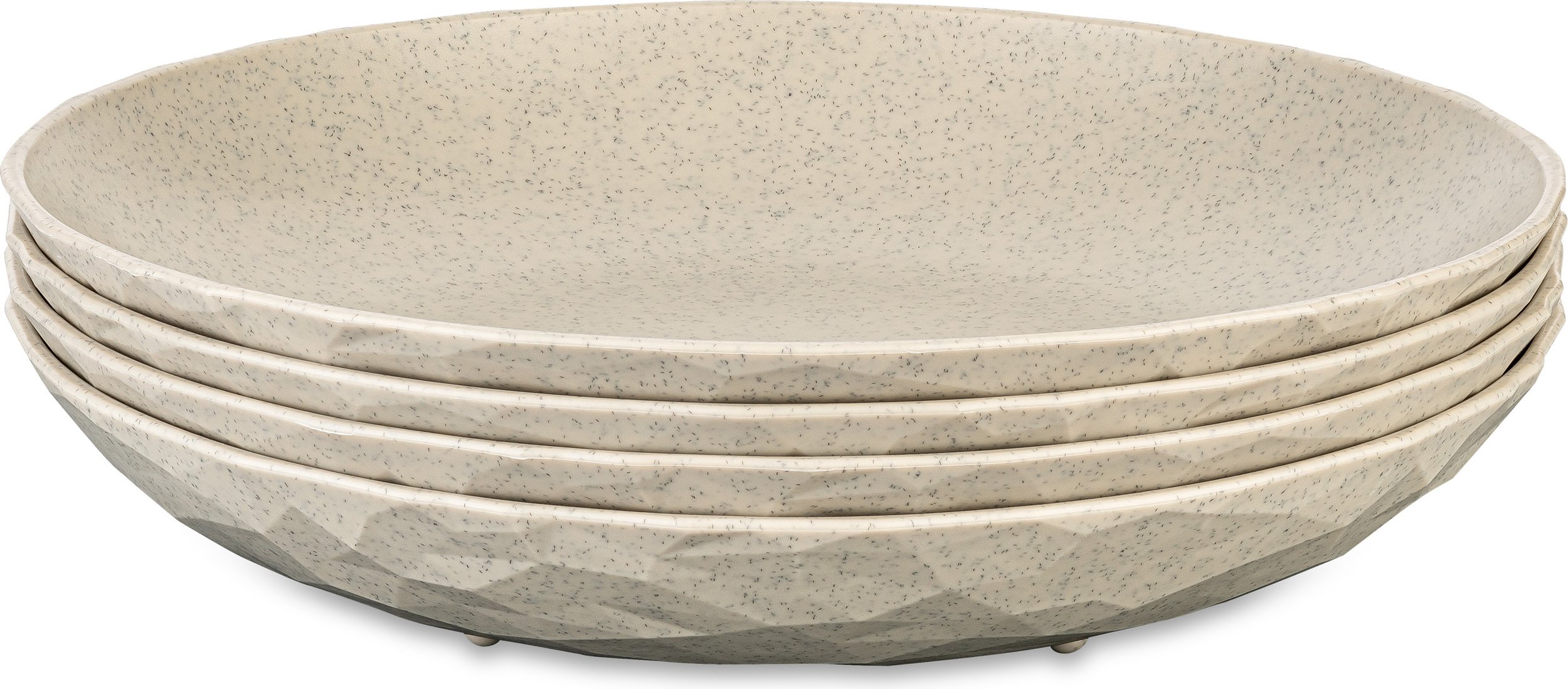 Talerze głębokie Club Nature 22 cm piaskowe 4 szt.