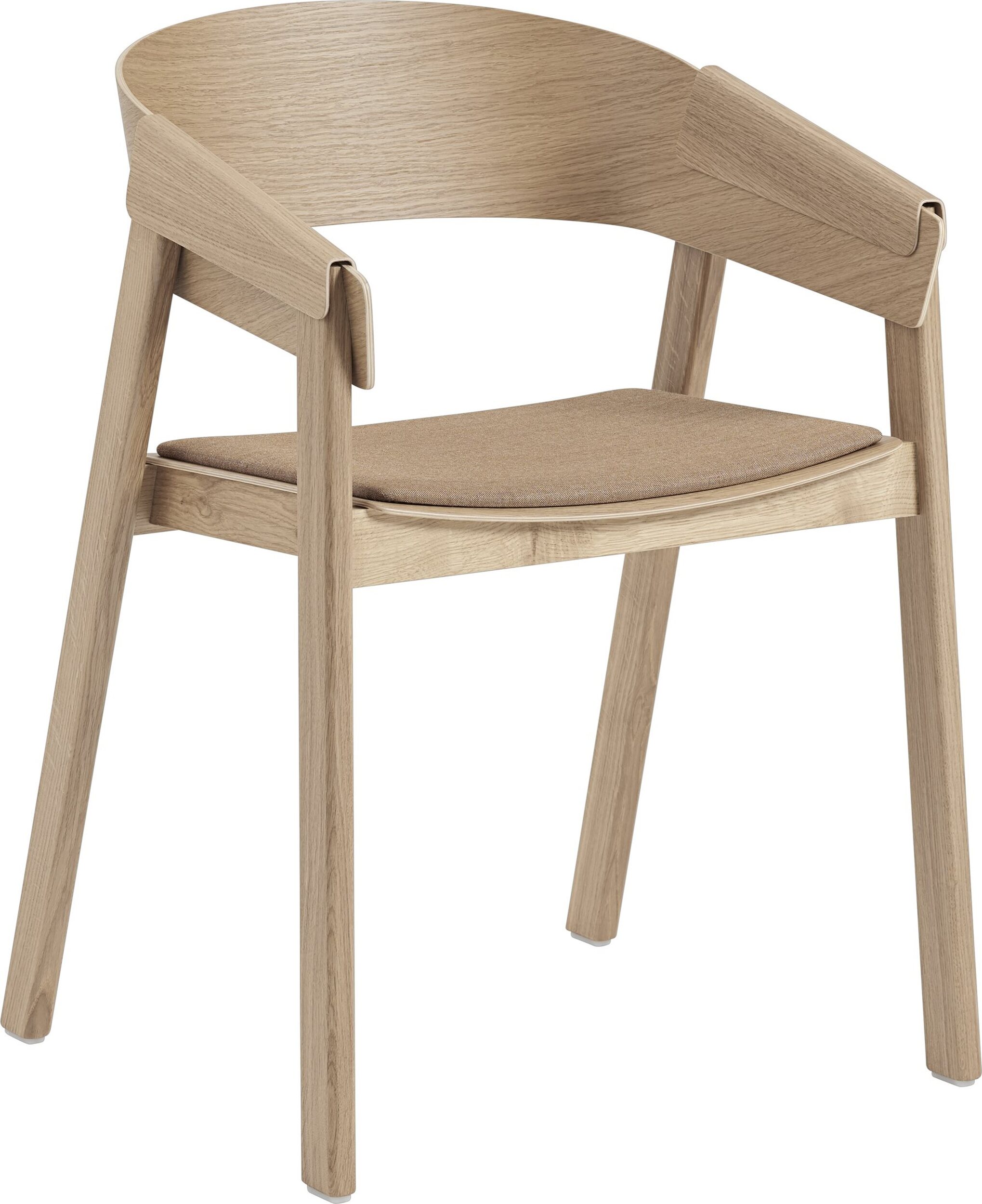 Krzesło Cover jasny dąb z podłokietnikami