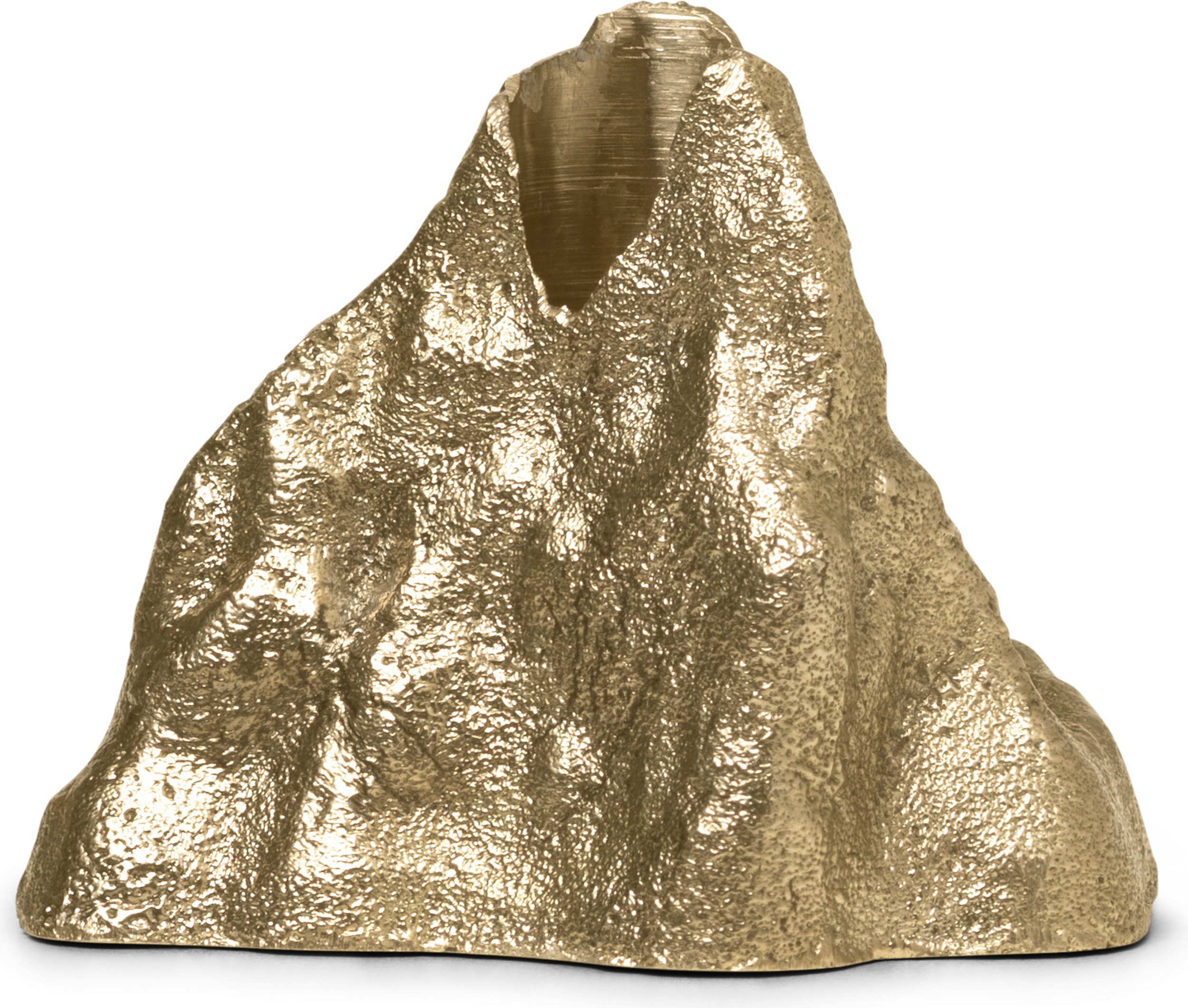 Świecznik Stone mały mosiądz