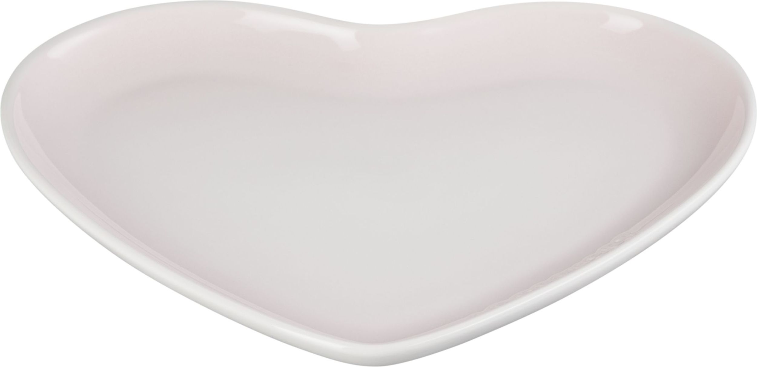 Talerz Heart 23 cm jasnoróżowy