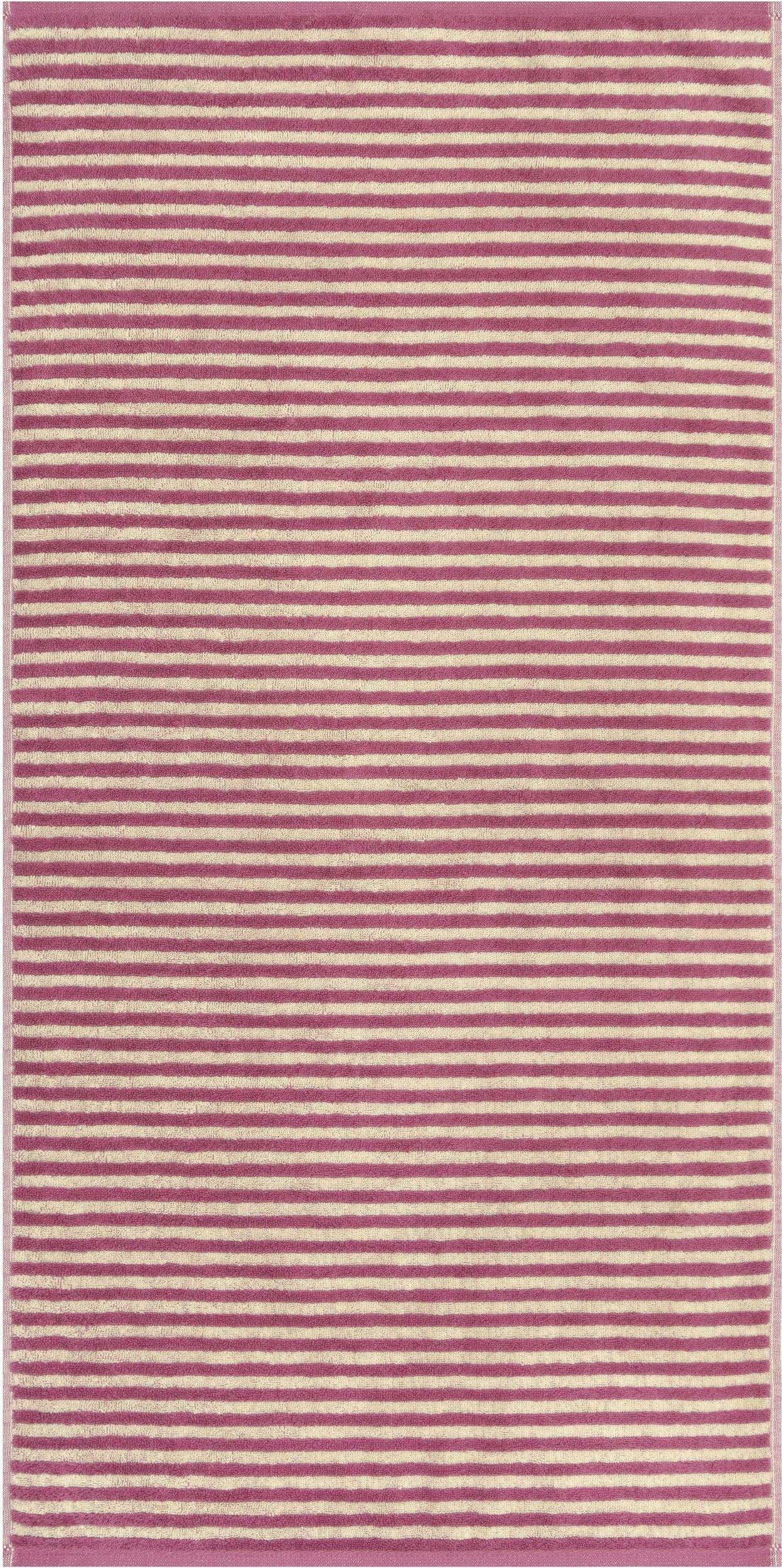 Ręcznik Lines w paski 50 x 100 cm różowy