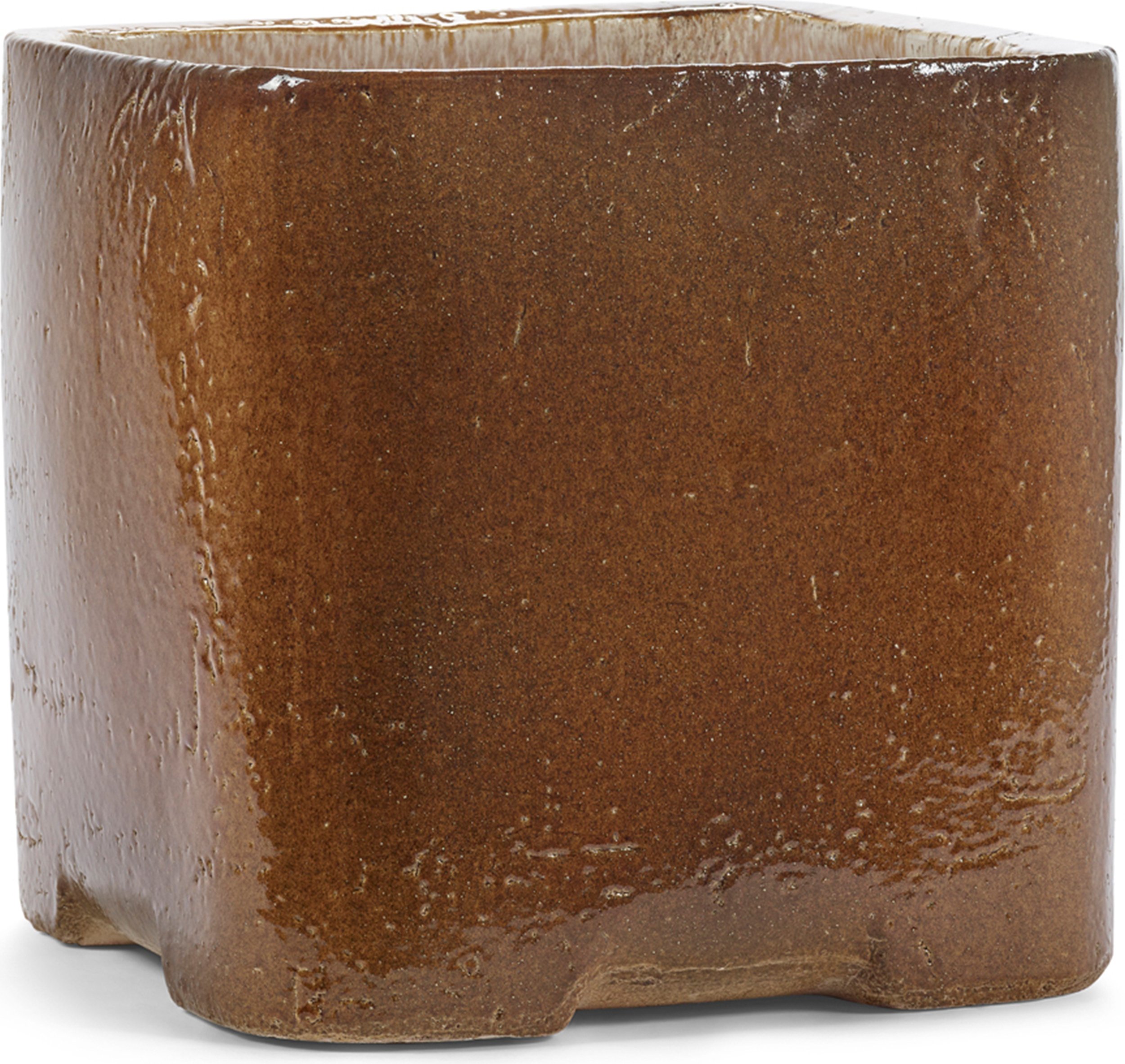 Kwietnik Book 40,5 cm brązowy