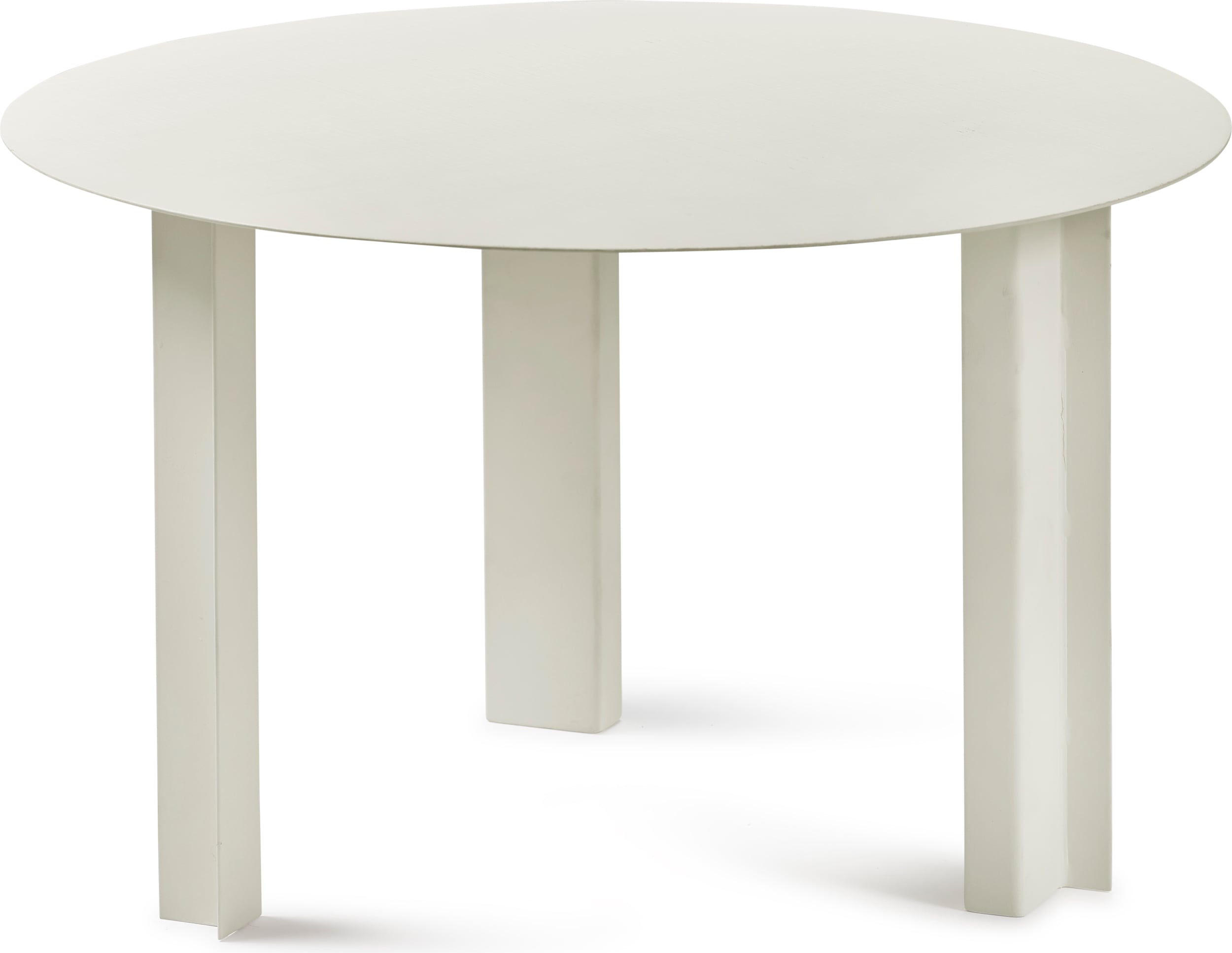 Stolik boczny Tubes 55 cm kremowy