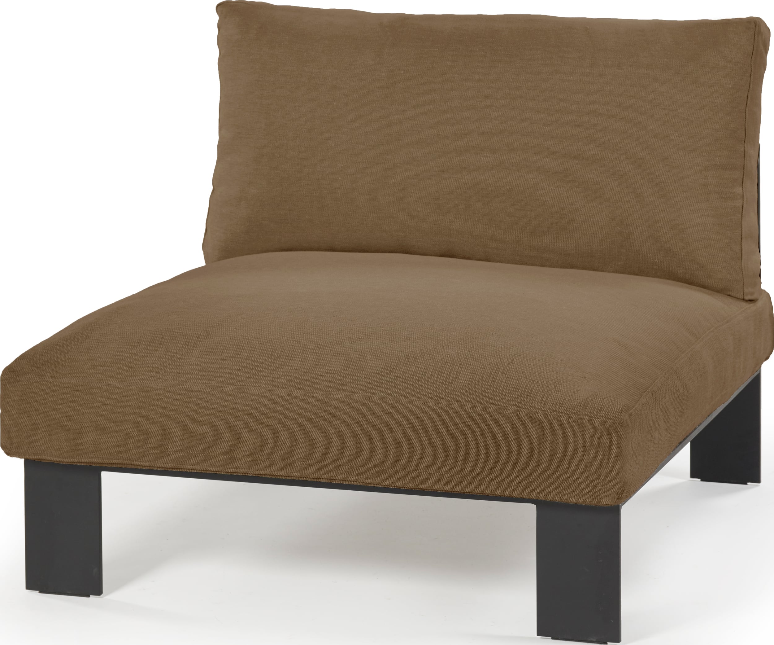 Sofa modułowa ogrodowa jednoosobowa Serax 95 cm camel