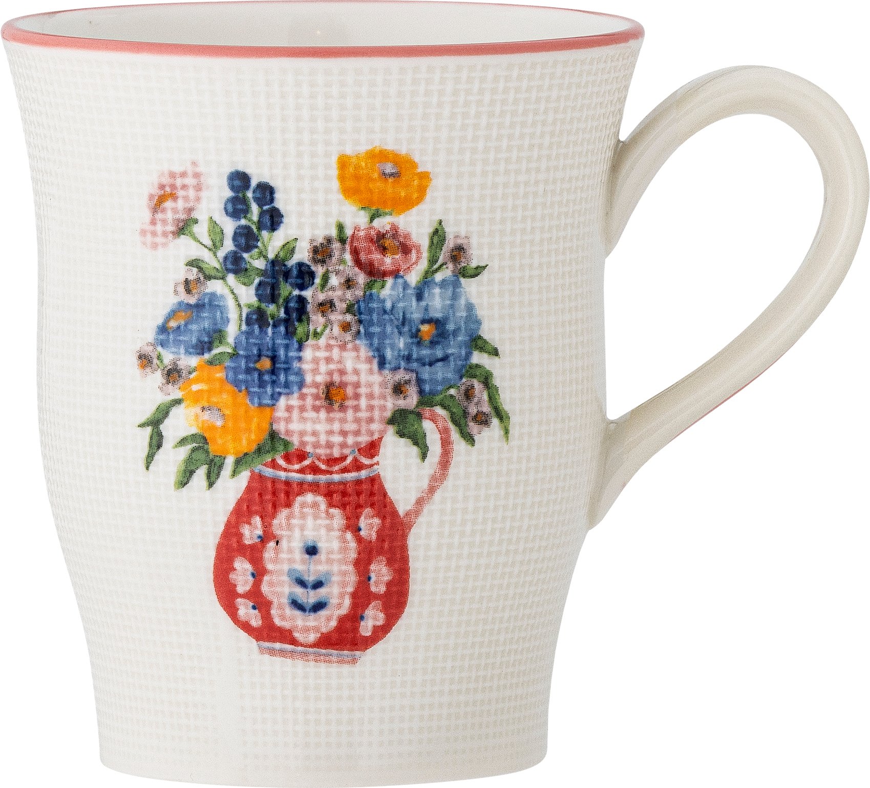 Kubek Dorothy 310 ml biało-czerwony