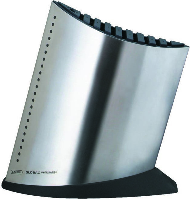 Blok na 9 noży Global srebrny