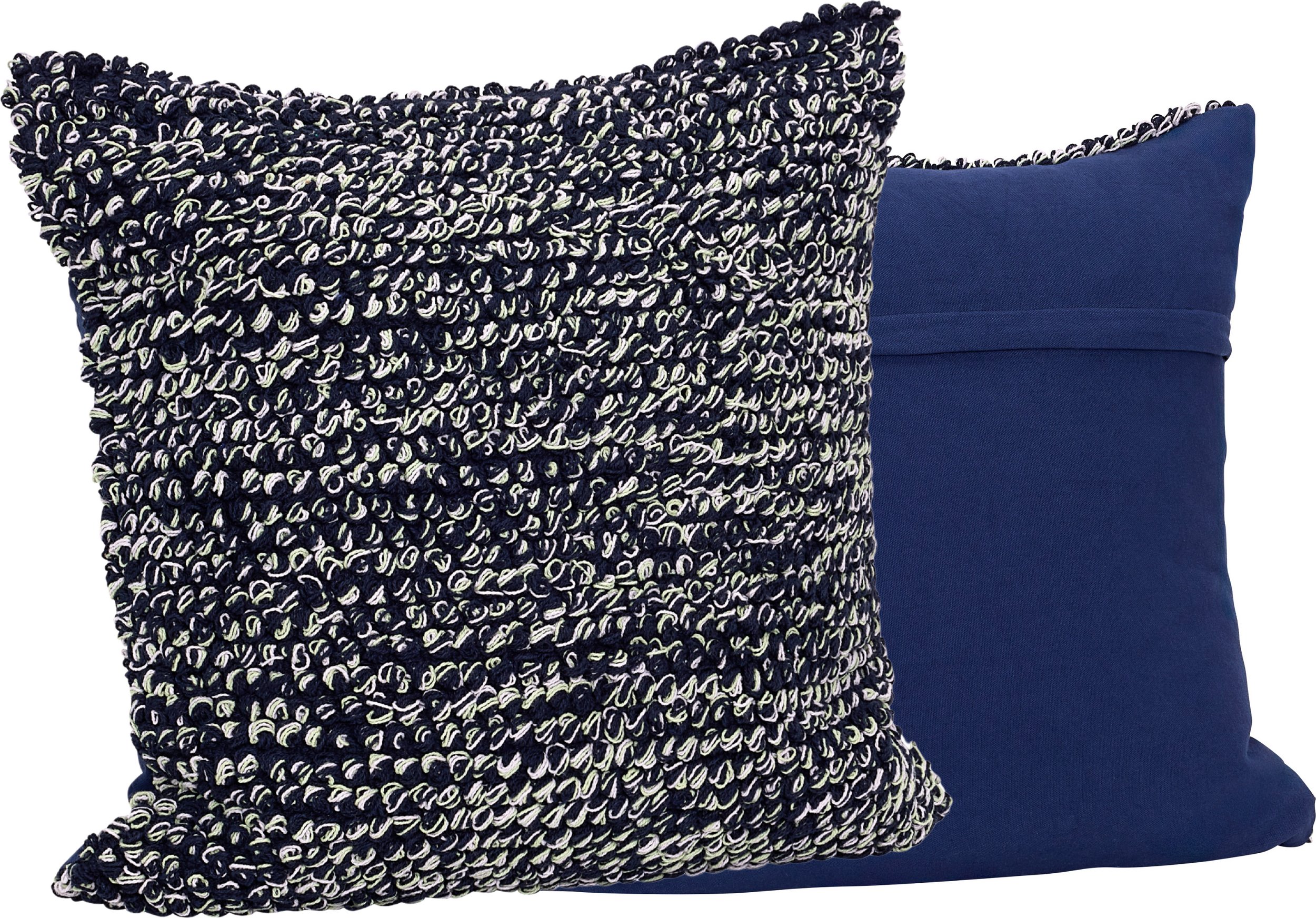 Poduszka dekoracyjna Blend 50 x 50 cm granatowa