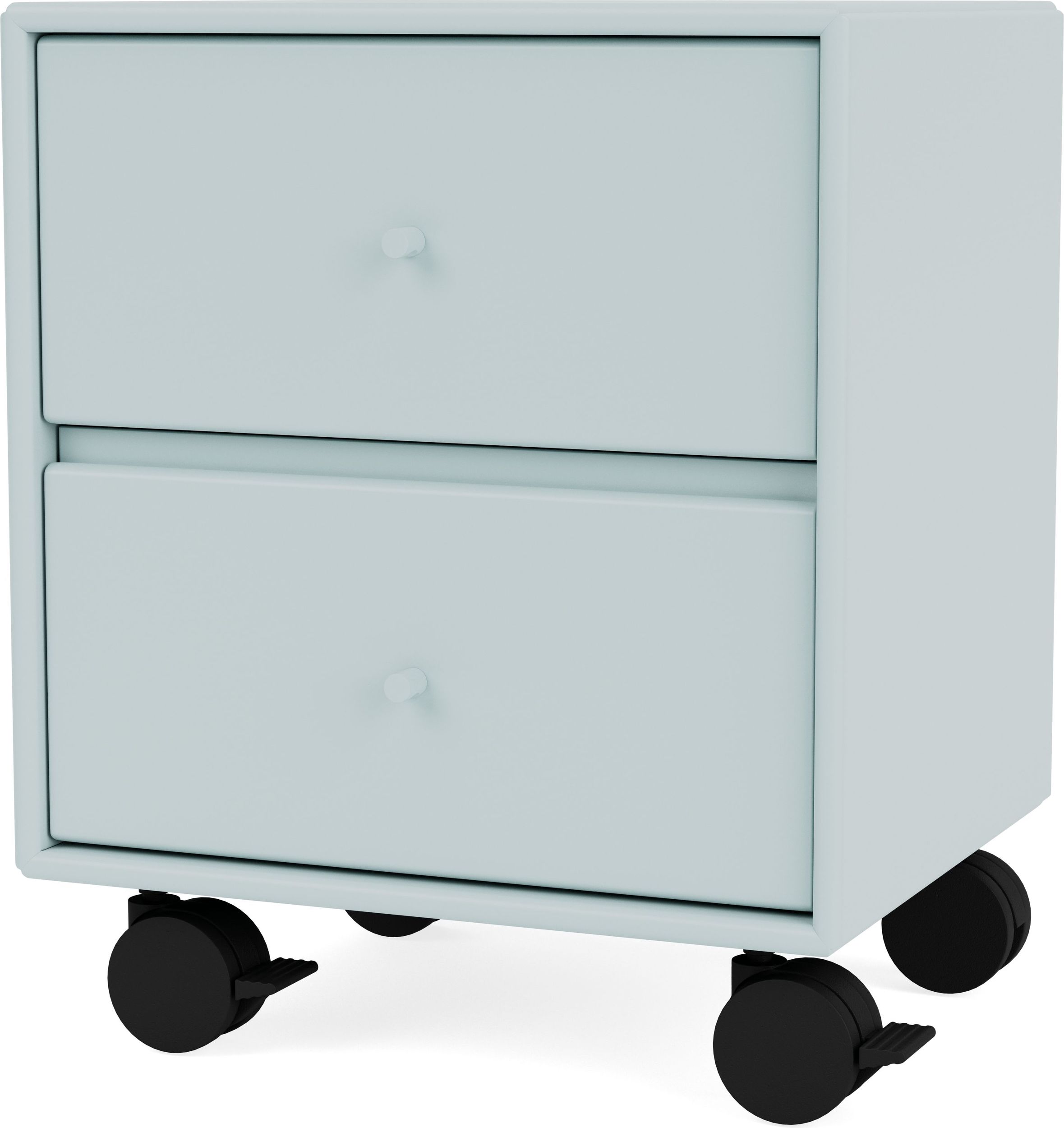 Szafka nocna Drift jasnobłękitna na kółkach